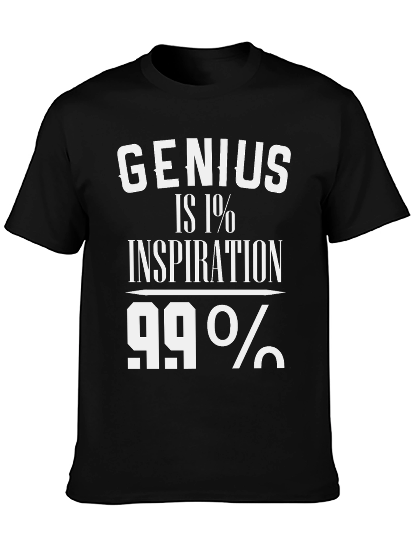 Genius Inspiration T-Shirt - Black Graphic Tee