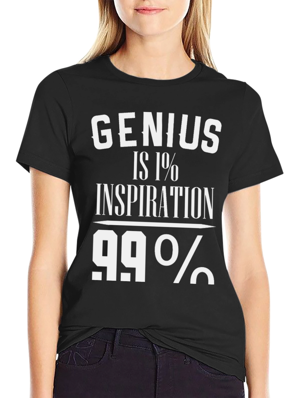 Genius Inspiration T-Shirt - Black Graphic Tee