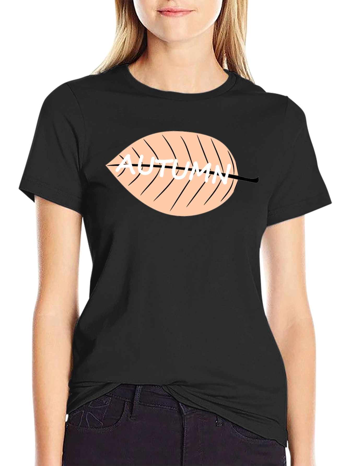 Autumn Leaf Graphic Tee - Stylish Fall Season Shirt