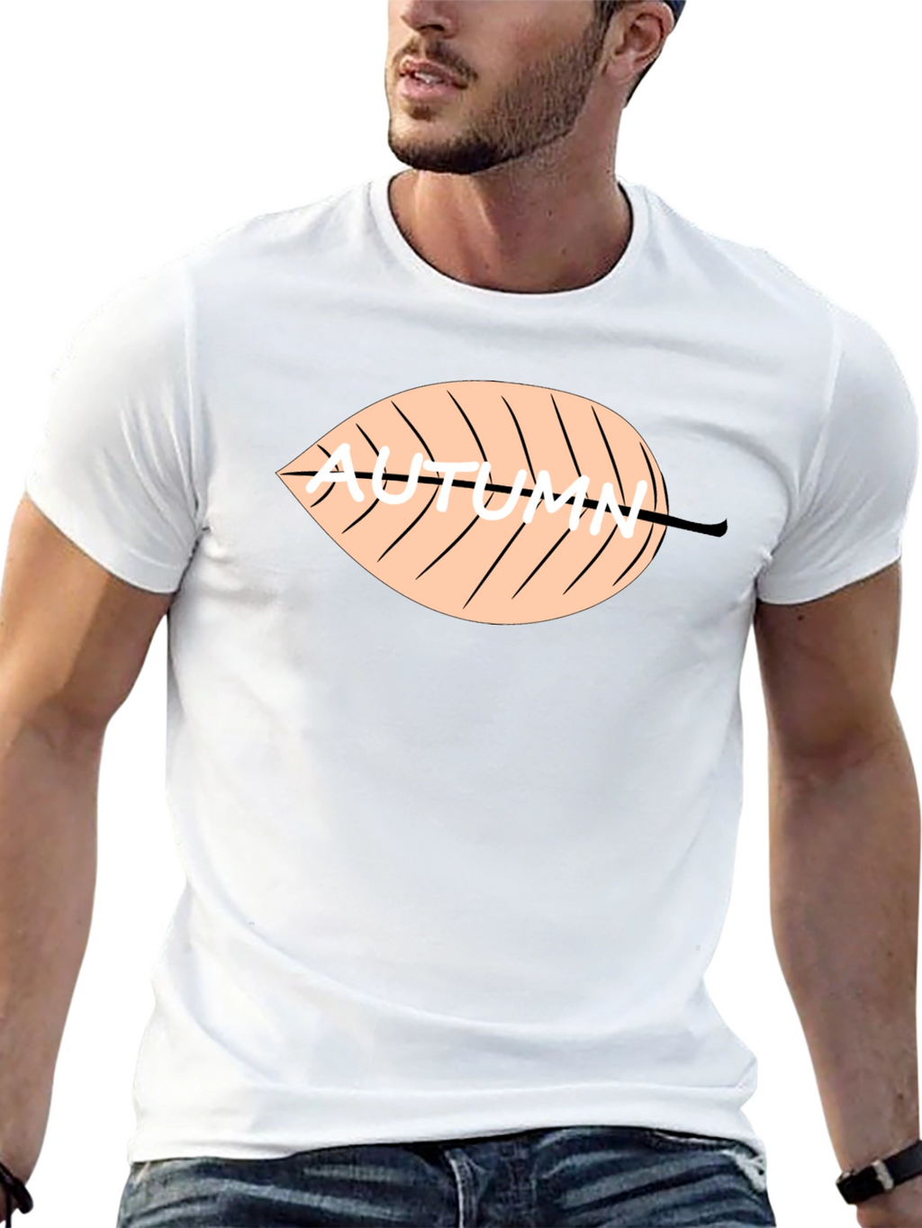 Autumn Leaf Graphic Tee - Stylish Fall Season Shirt