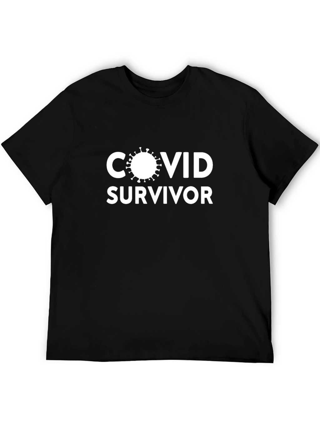 COVID Survivor T-Shirt - Black Graphic Tee