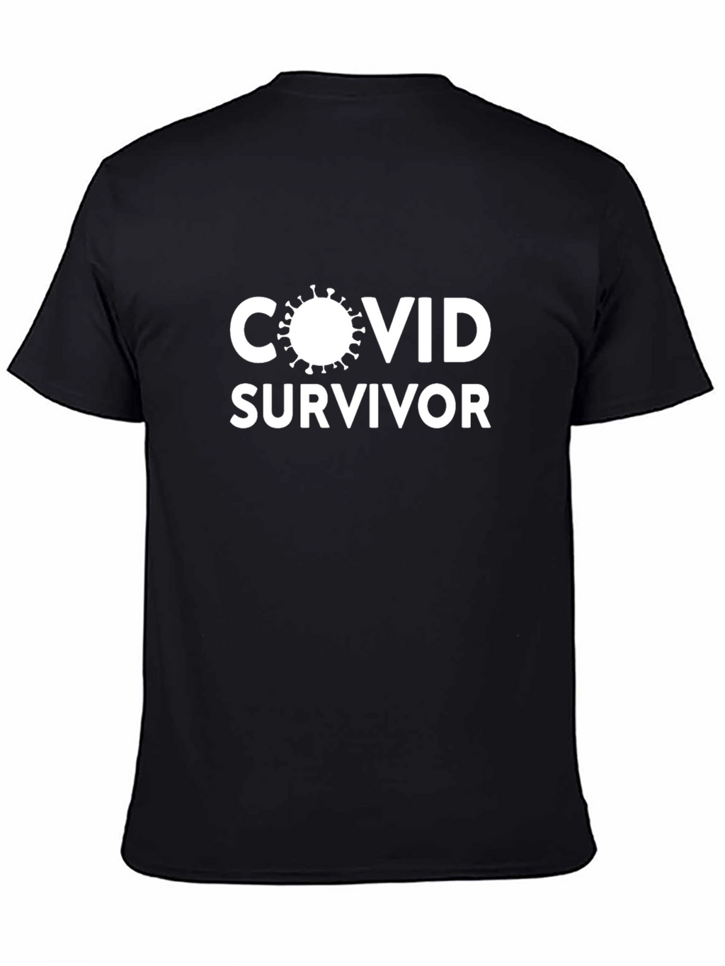 COVID Survivor T-Shirt - Black Graphic Tee