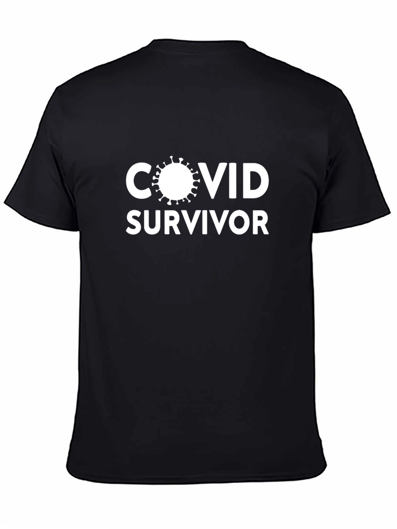 COVID Survivor T-Shirt - Black Graphic Tee