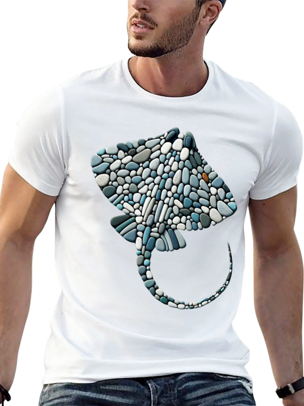 Stingray Pebble Art Graphic Tee