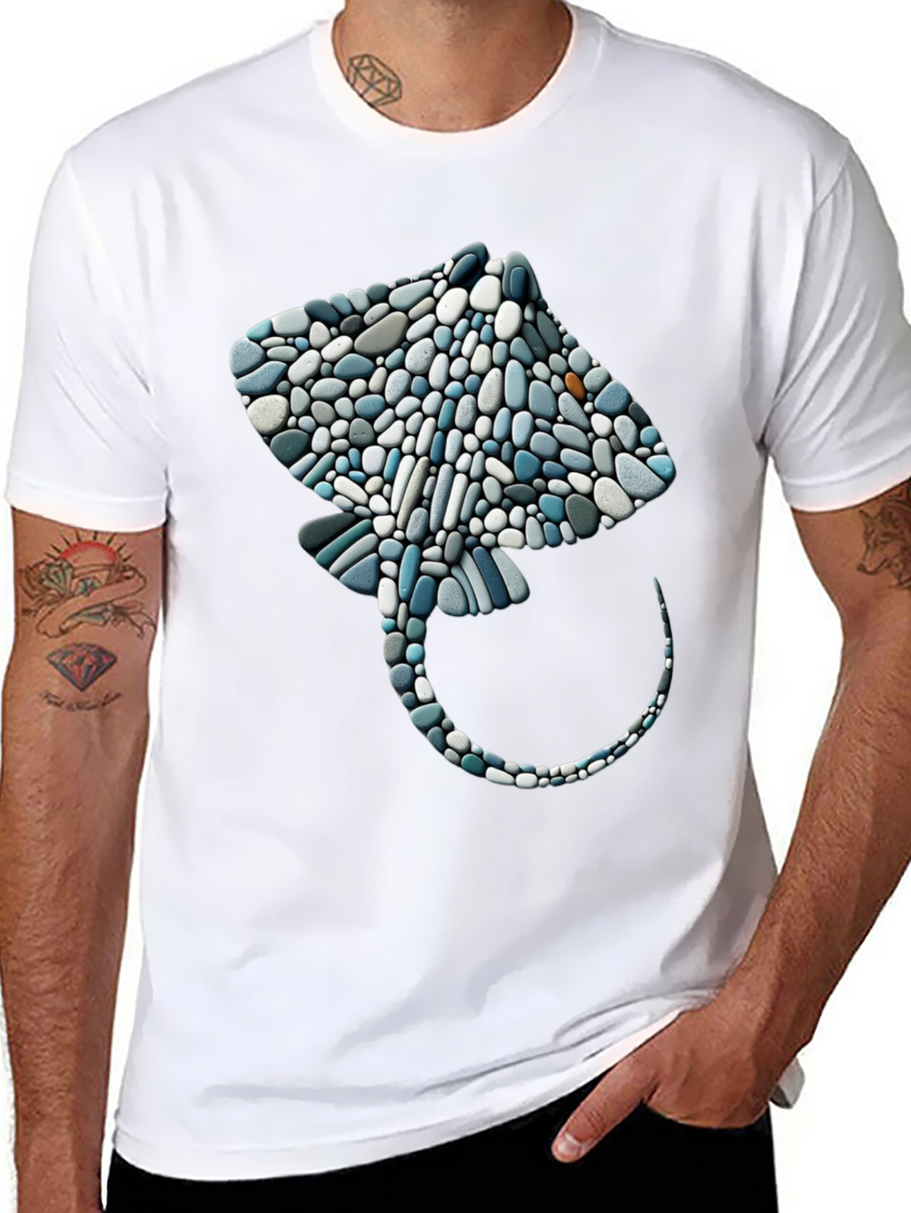 Stingray Pebble Art Graphic Tee