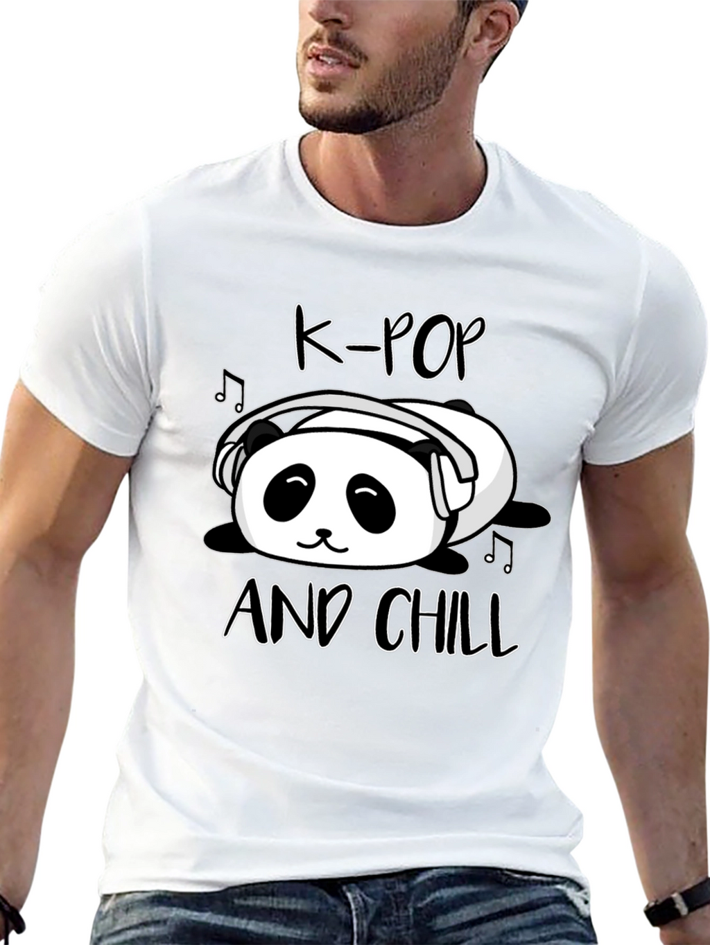K-Pop and Chill Panda T-Shirt