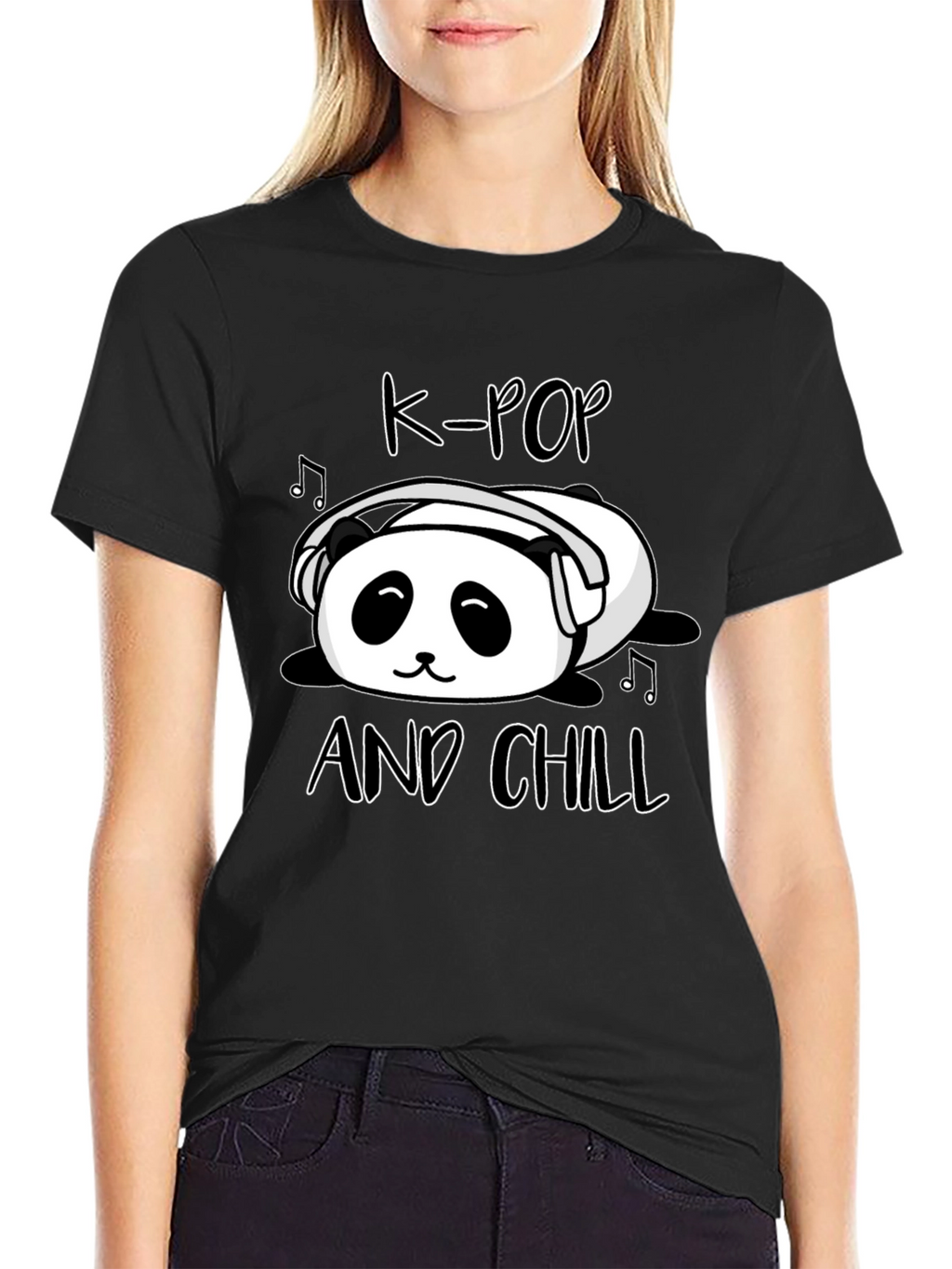 K-Pop and Chill Panda T-Shirt