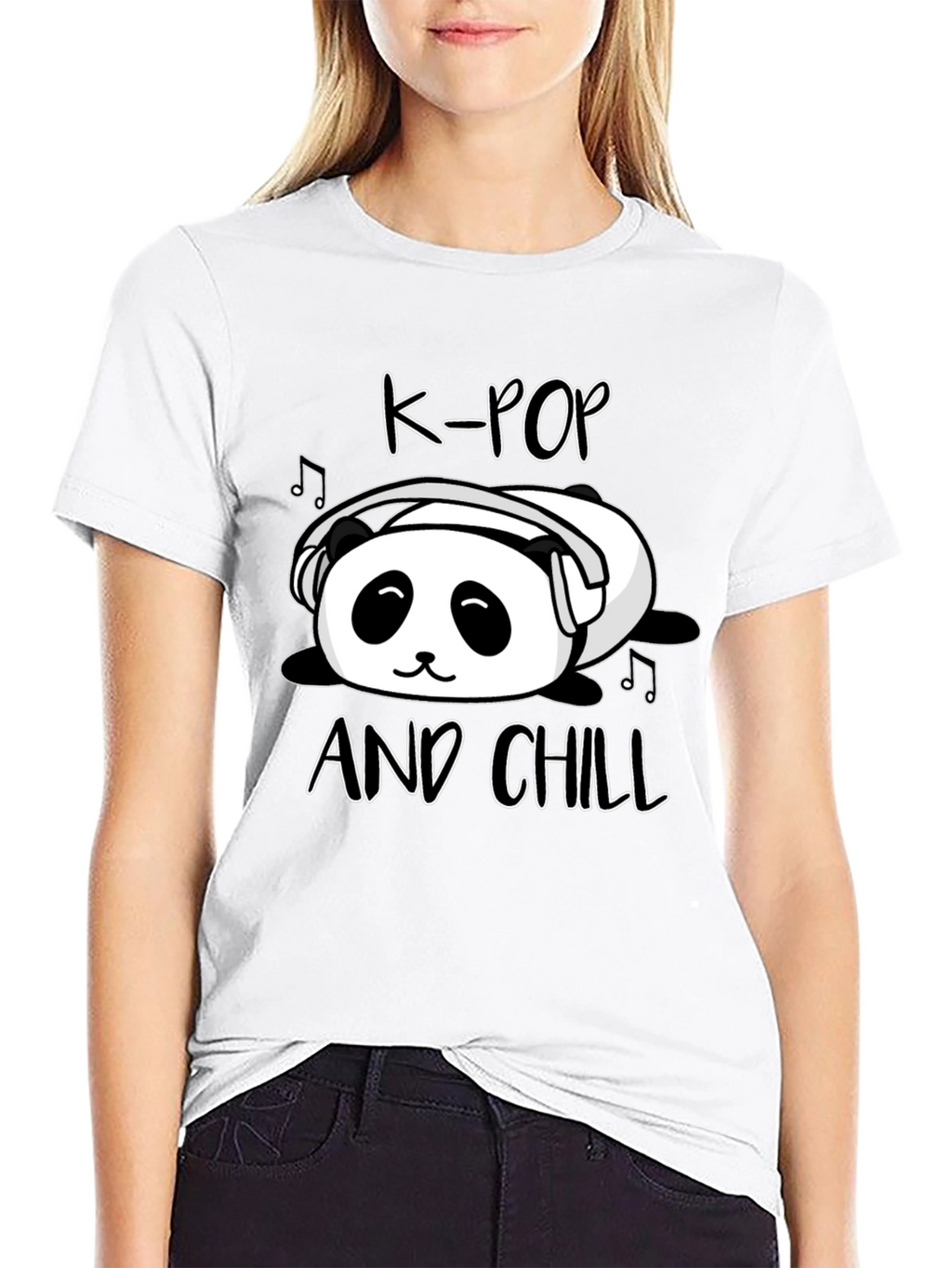 K-Pop and Chill Panda T-Shirt