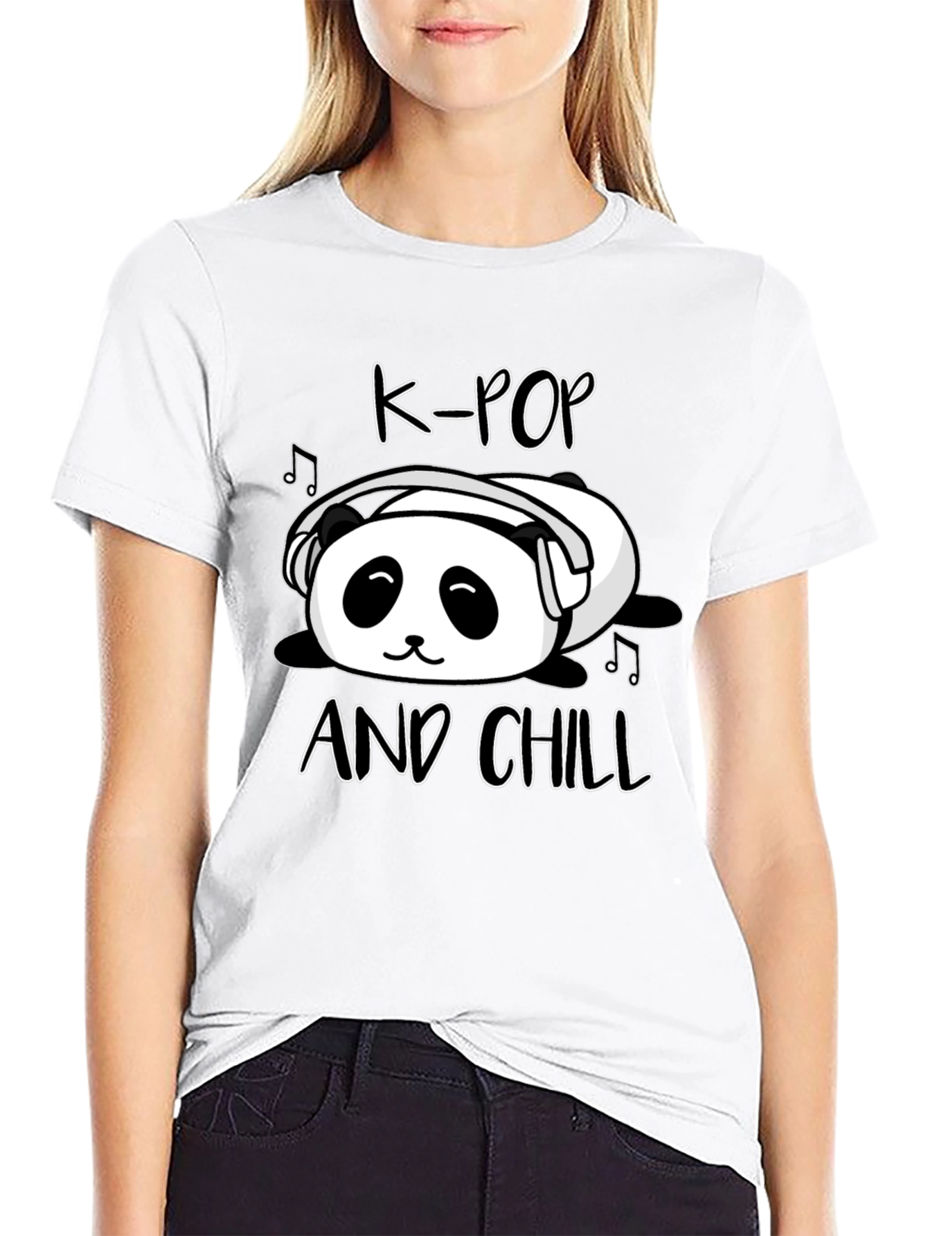 K-Pop and Chill Panda T-Shirt
