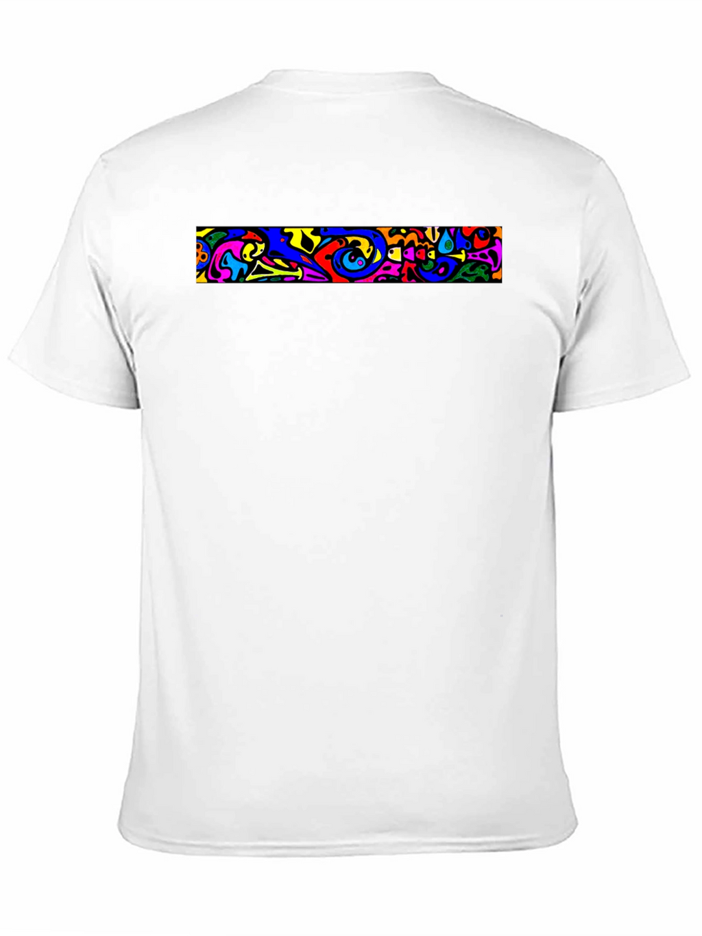 Vivid Abstract Art Black T-Shirt