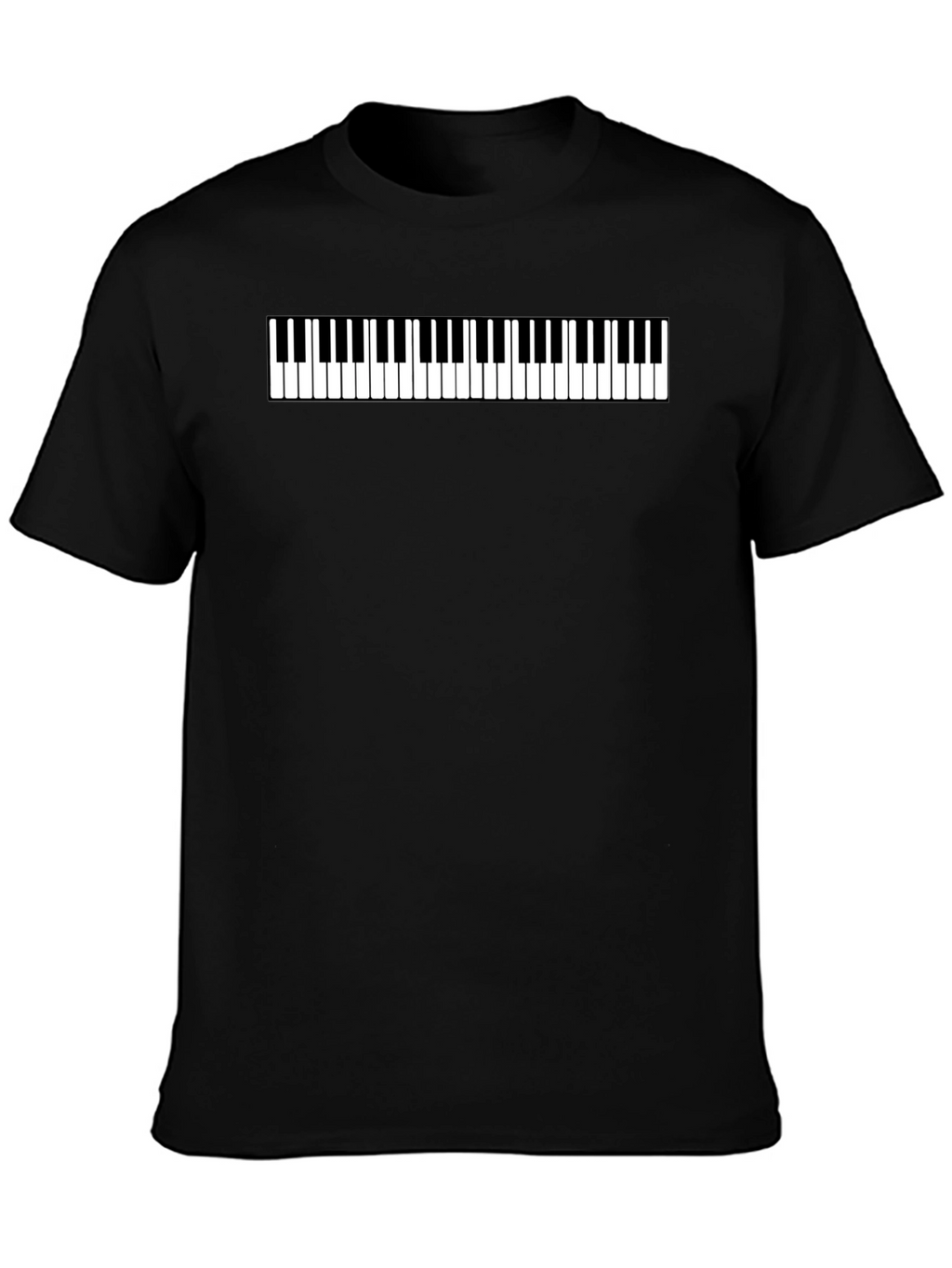 Piano Keys Graphic Tee - Musical Style