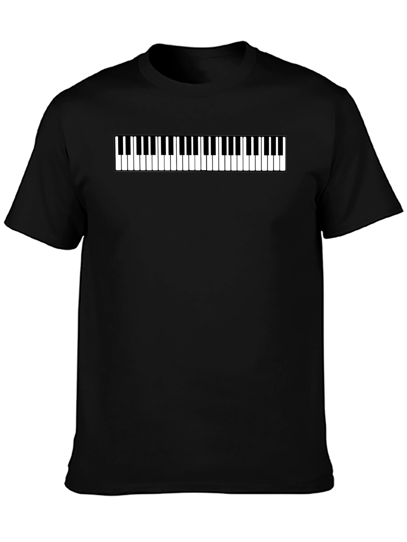 Piano Keys Graphic Tee - Musical Style