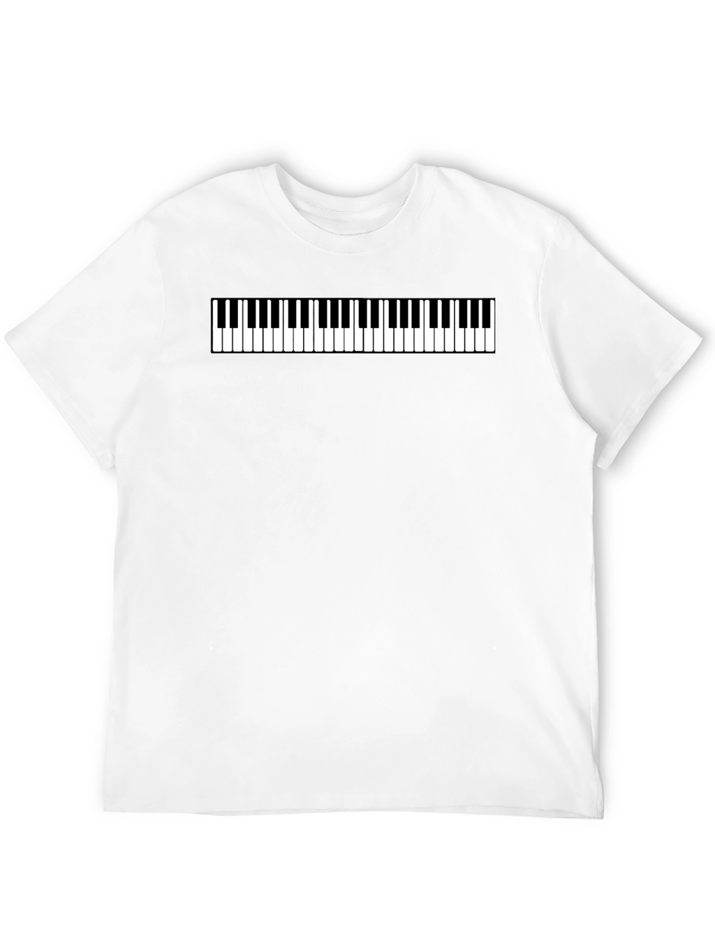 Piano Keys Graphic Tee - Musical Style