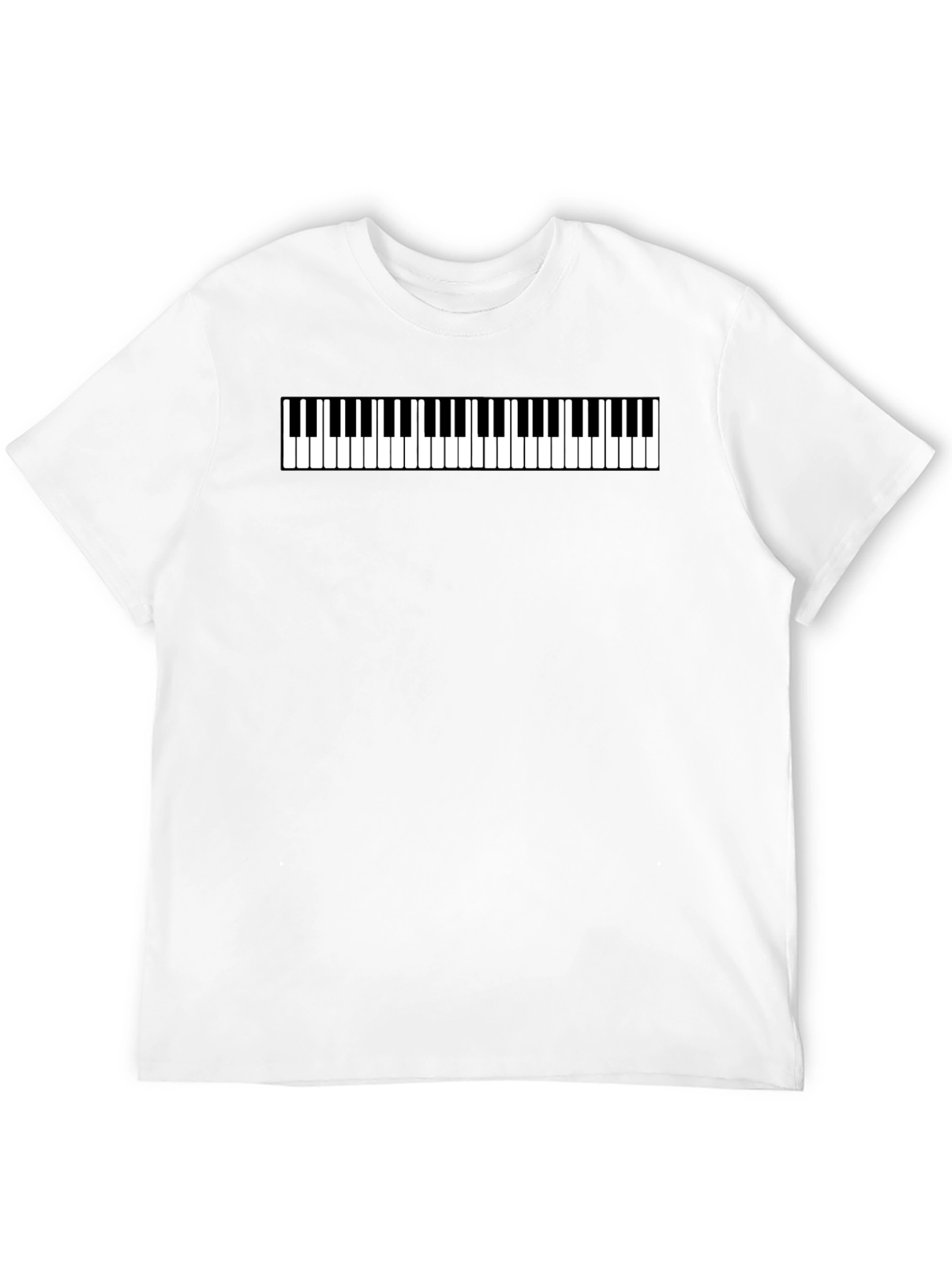 Piano Keys Graphic Tee - Musical Style