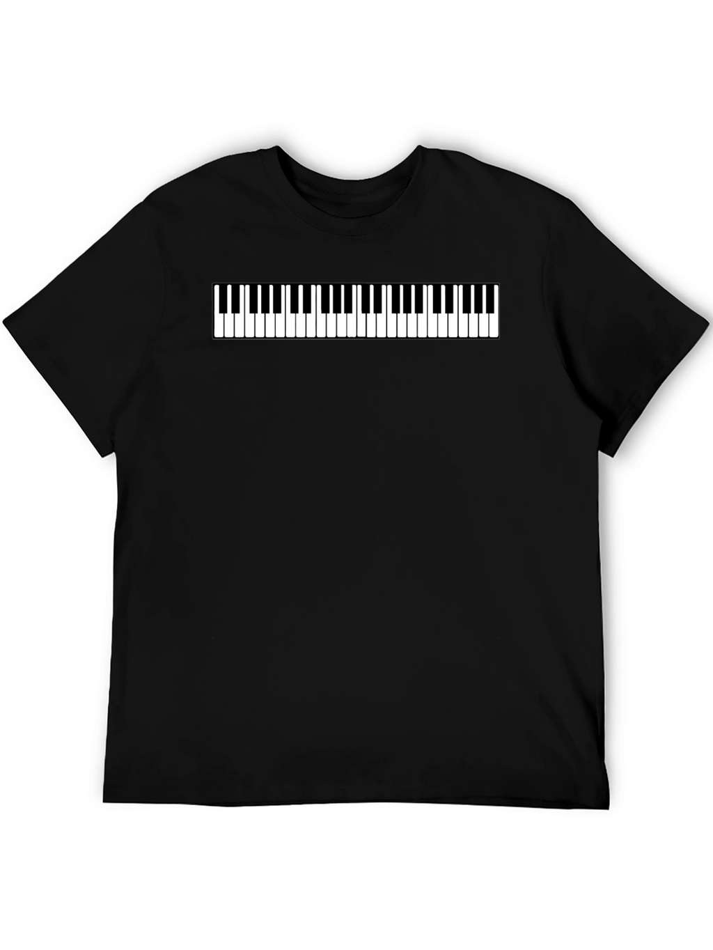 Piano Keys Graphic Tee - Musical Style