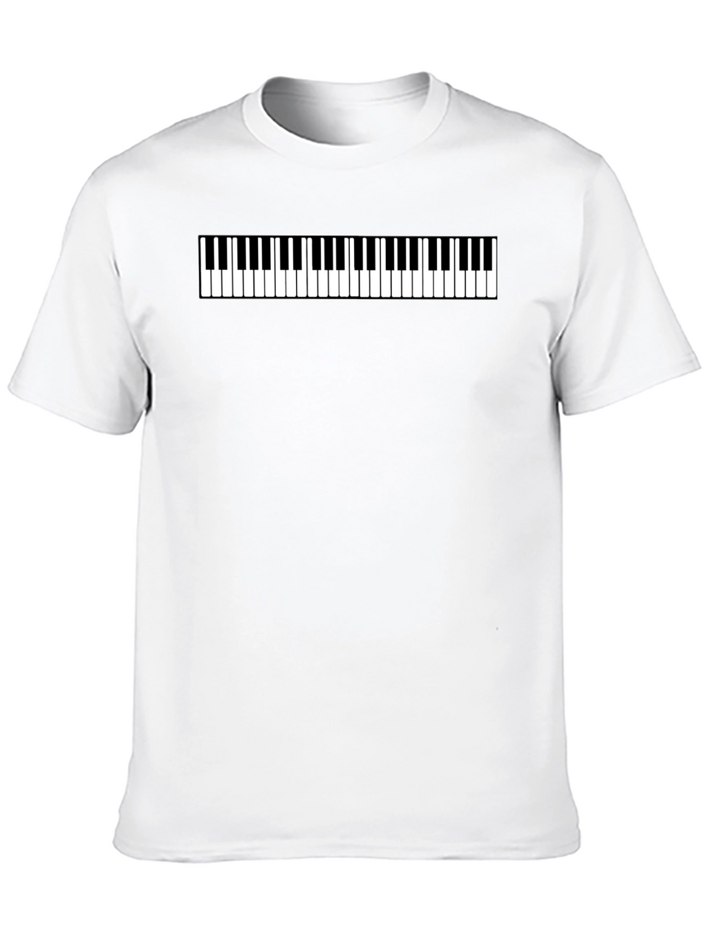 Piano Keys Graphic Tee - Musical Style
