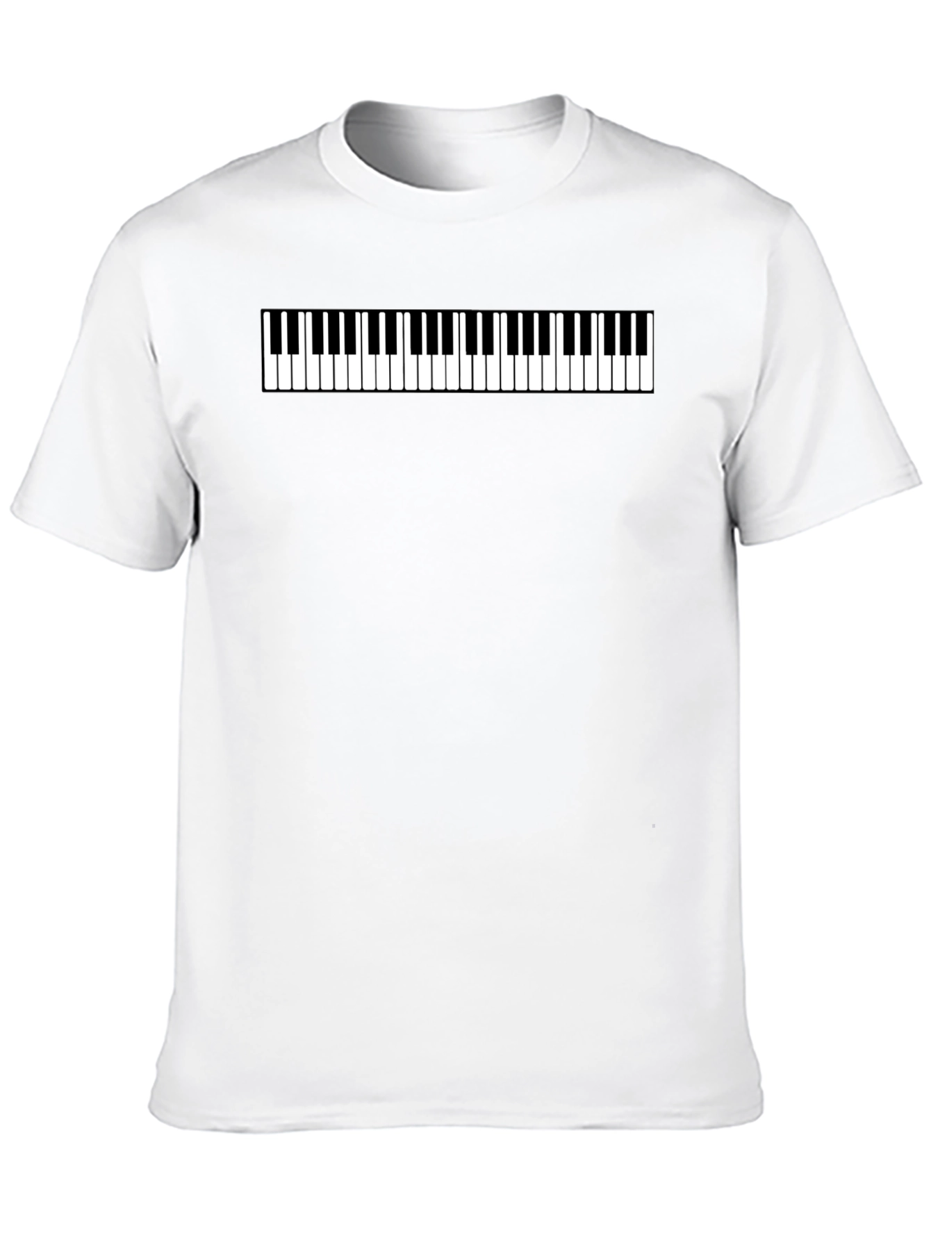 Piano Keys Graphic Tee - Musical Style