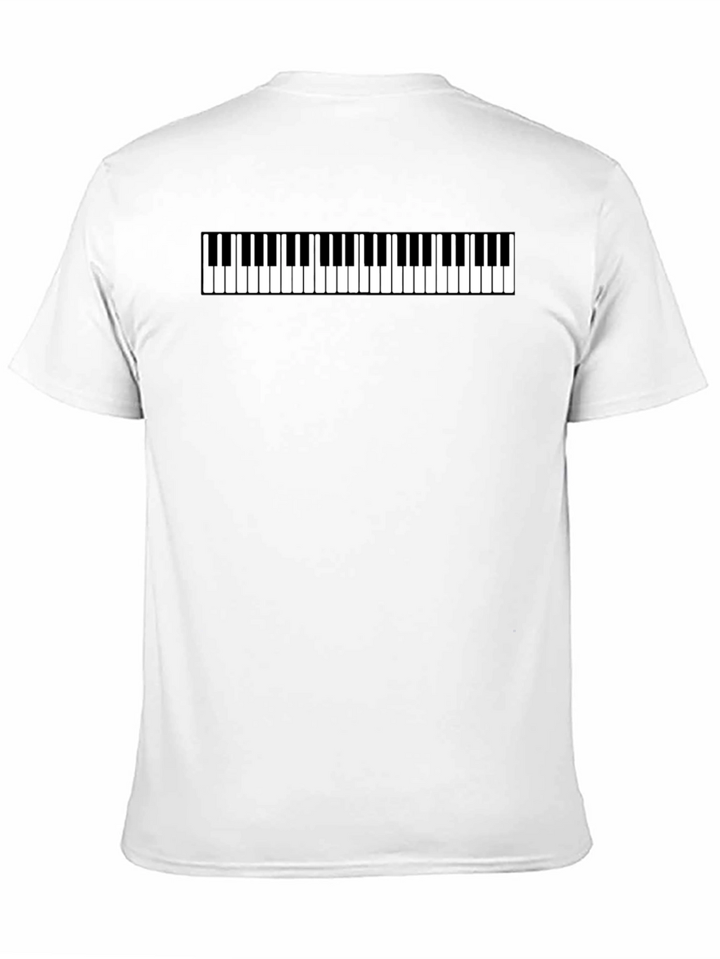 Piano Keys Graphic Tee - Musical Style