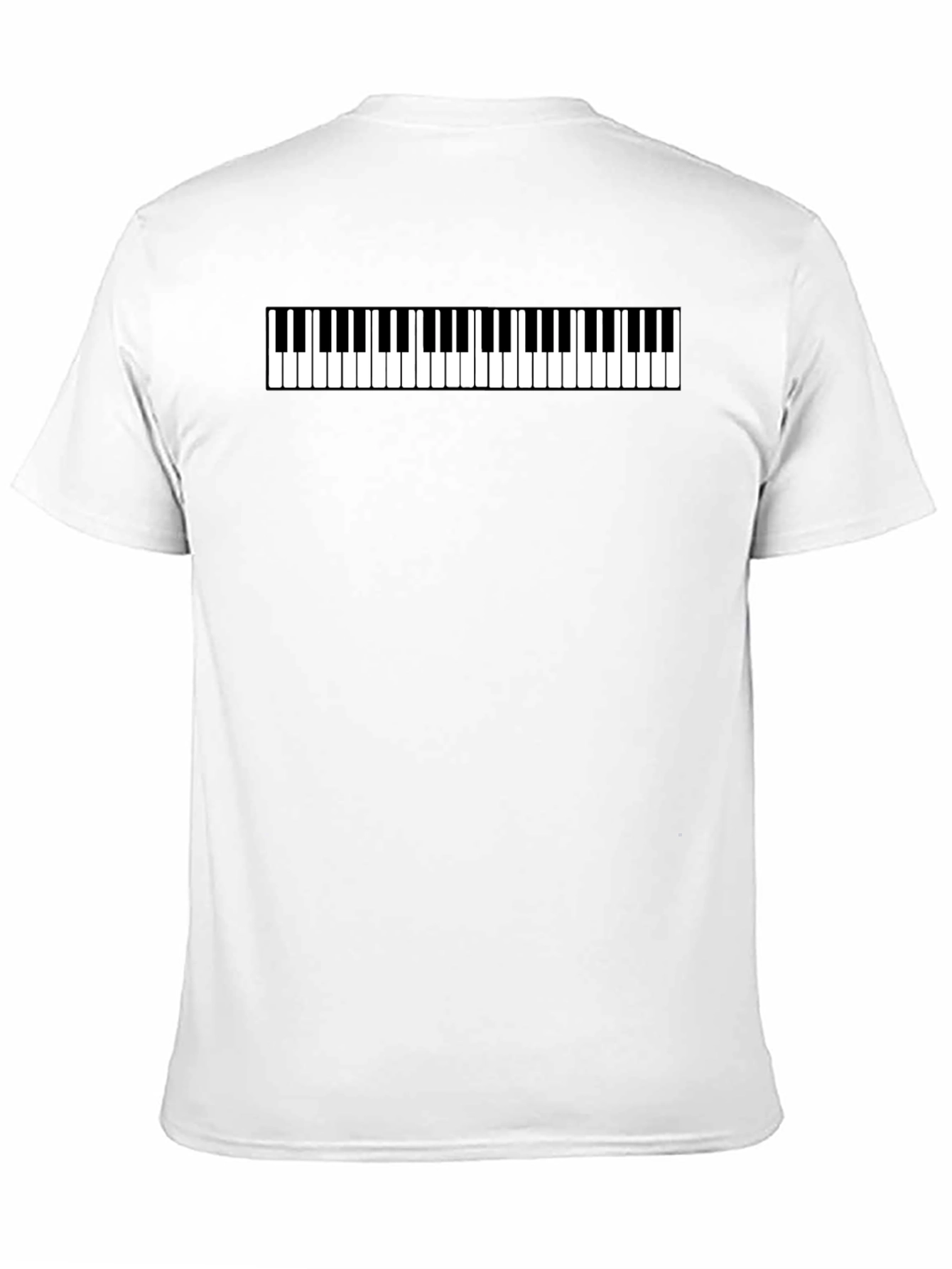 Piano Keys Graphic Tee - Musical Style