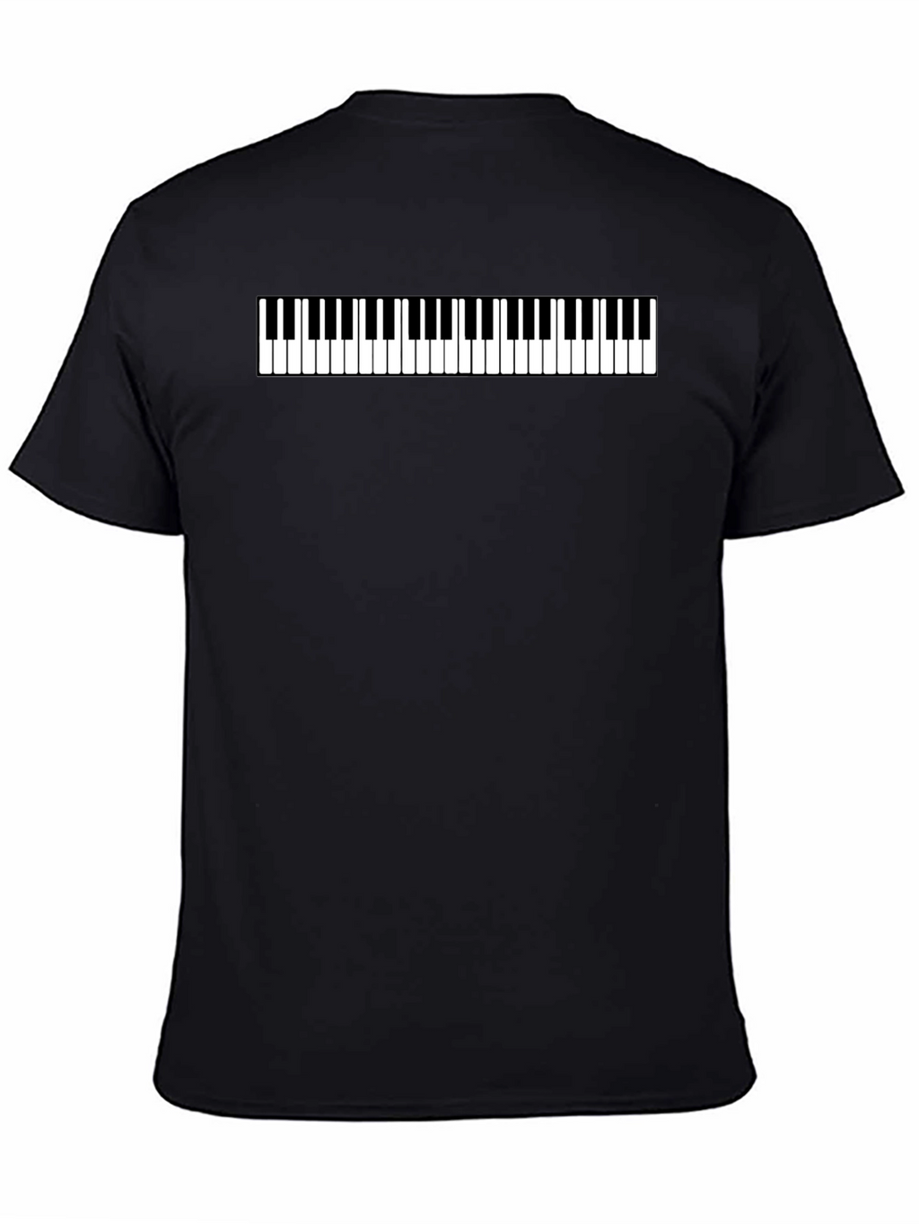 Piano Keys Graphic Tee - Musical Style