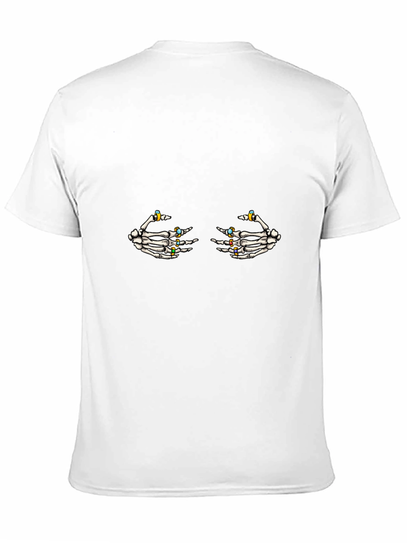 Skeleton Hands Graphic Tee - Black