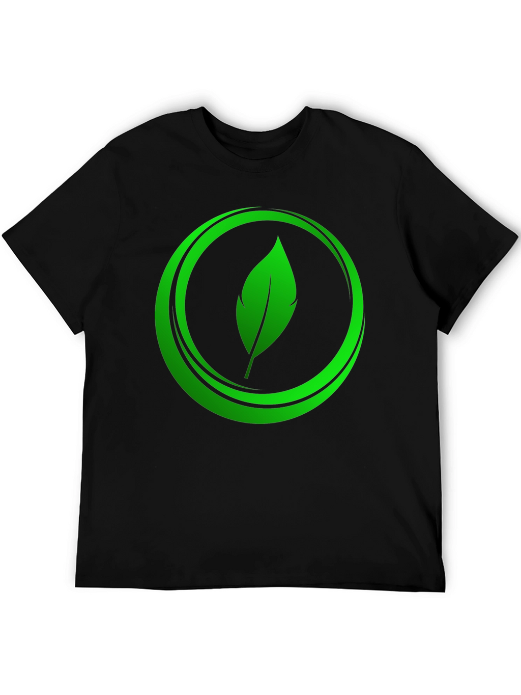 Eco-Friendly Leaf Logo Graphic Tee