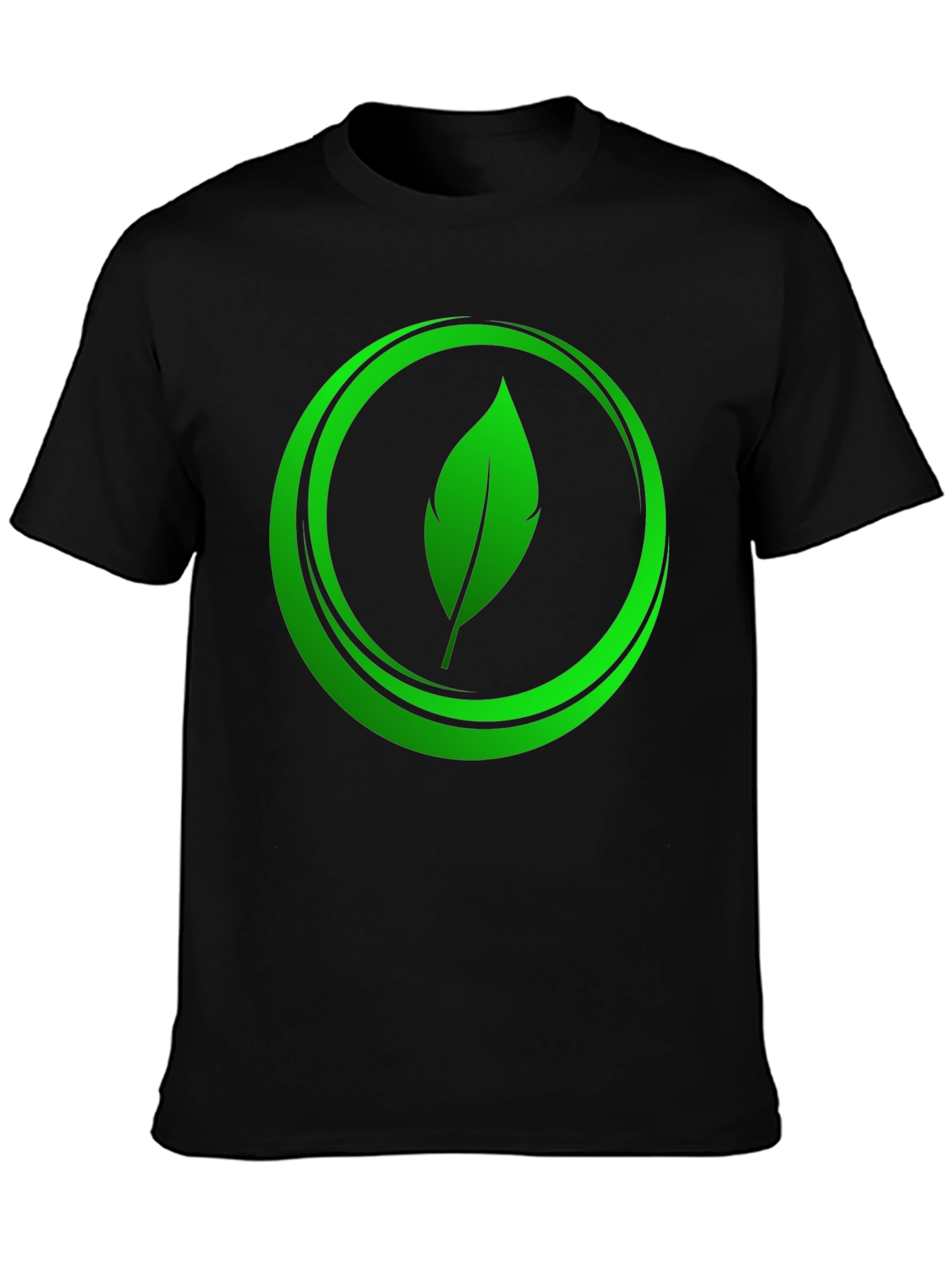 Eco-Friendly Leaf Logo Graphic Tee