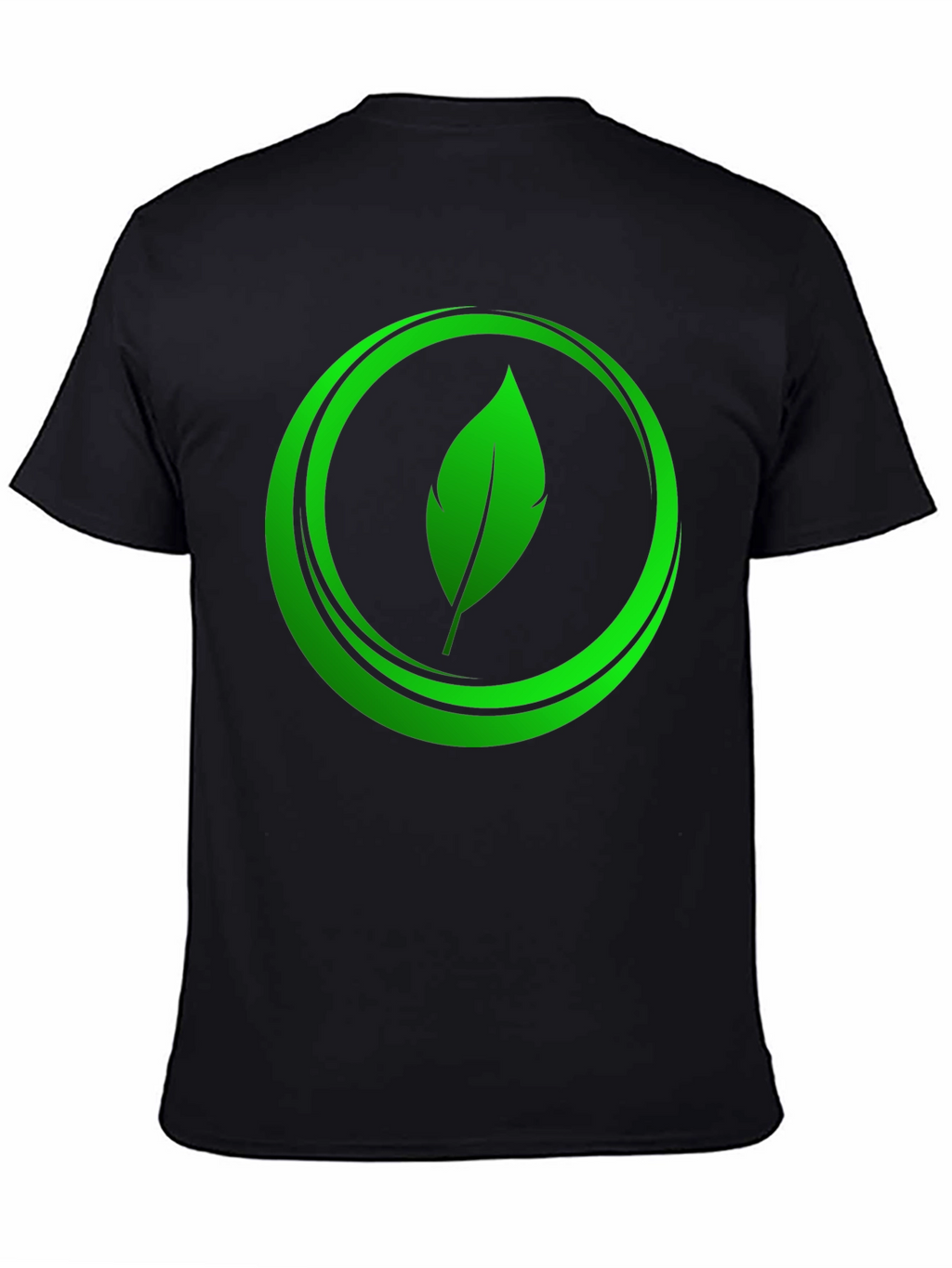 Eco-Friendly Leaf Logo Graphic Tee