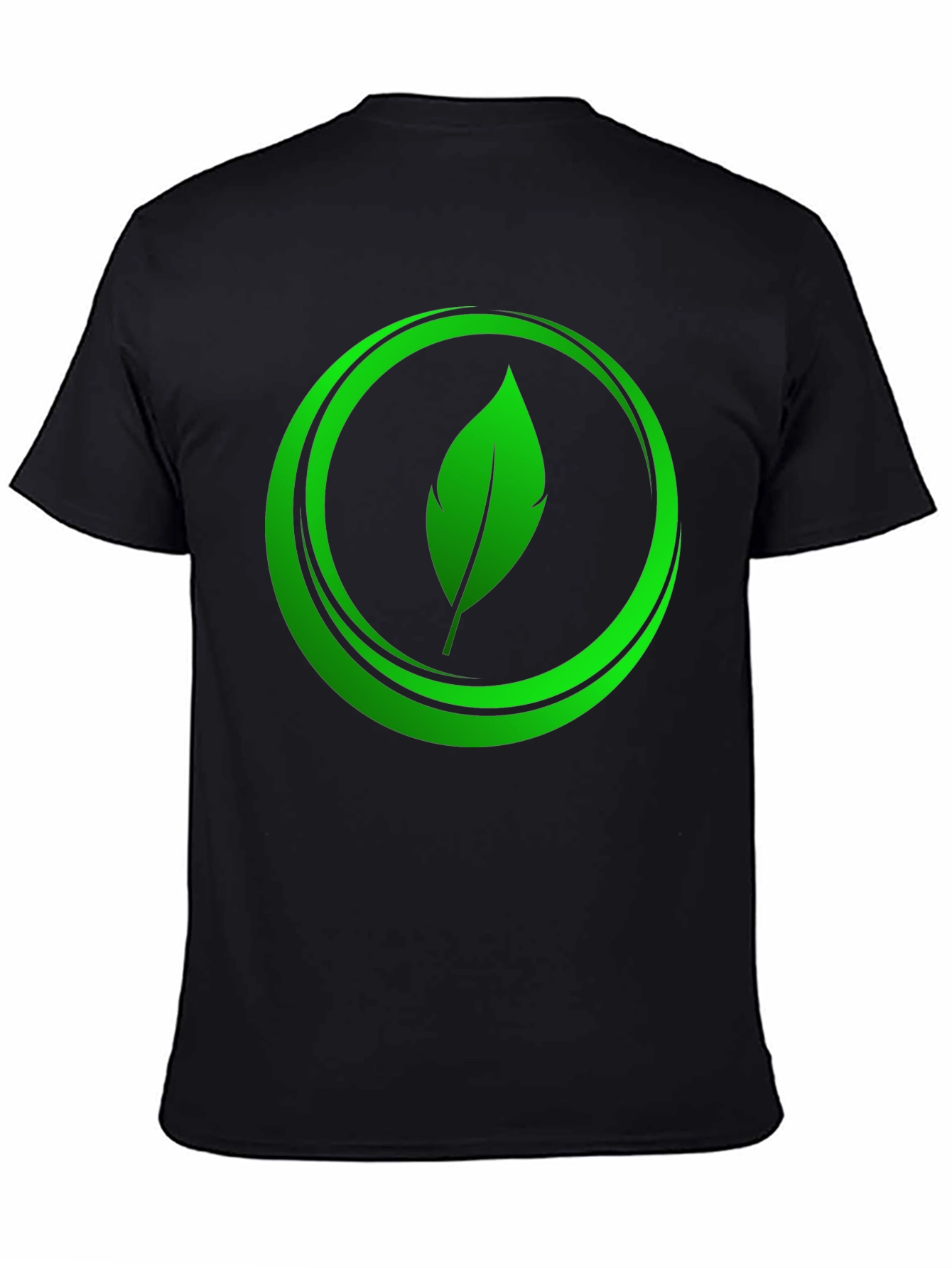 Eco-Friendly Leaf Logo Graphic Tee