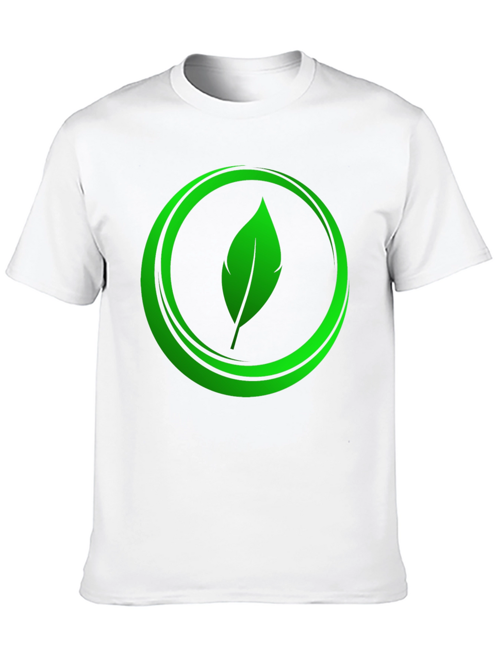 Eco-Friendly Leaf Logo Graphic Tee