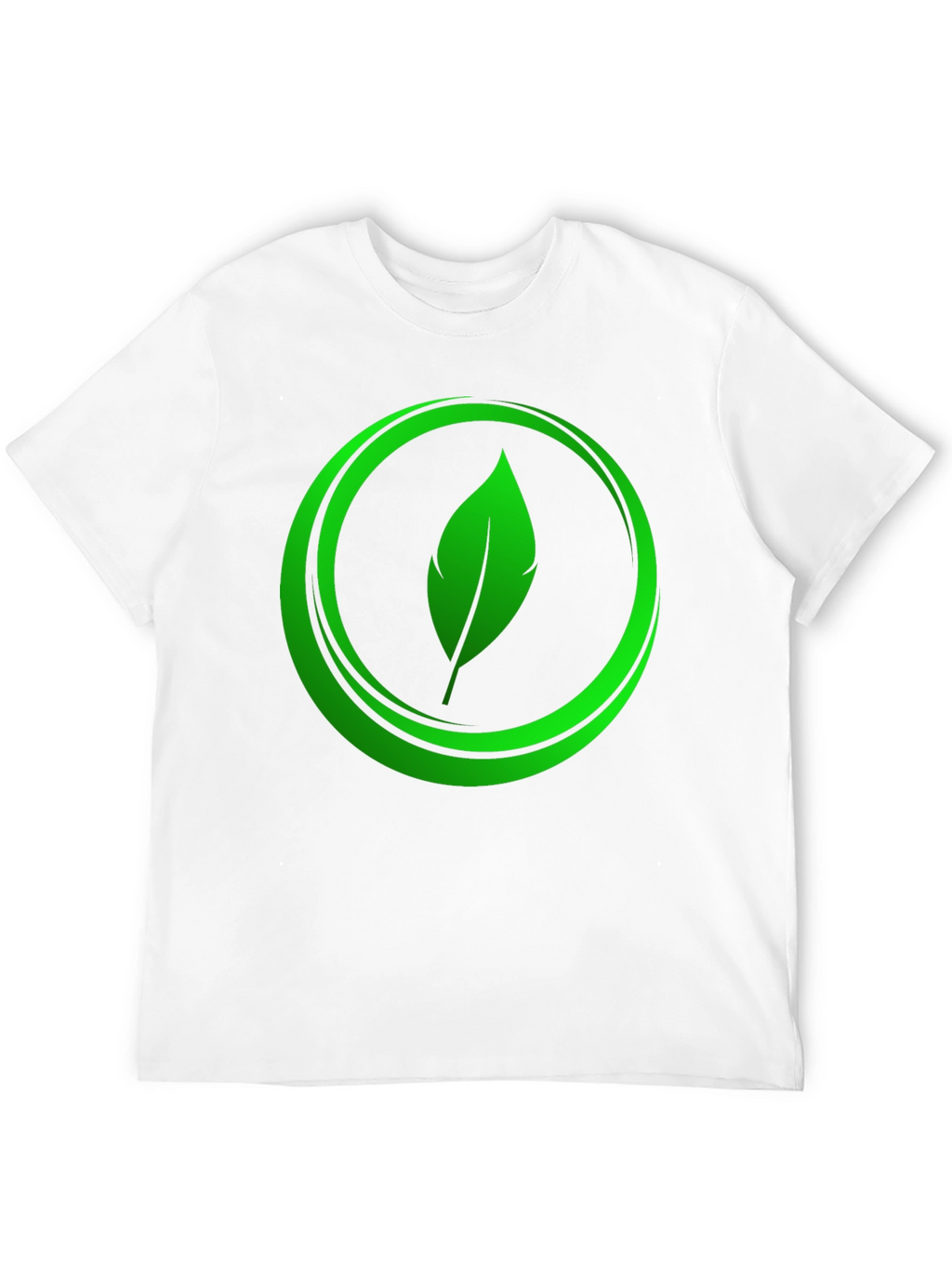 Eco-Friendly Leaf Logo Graphic Tee