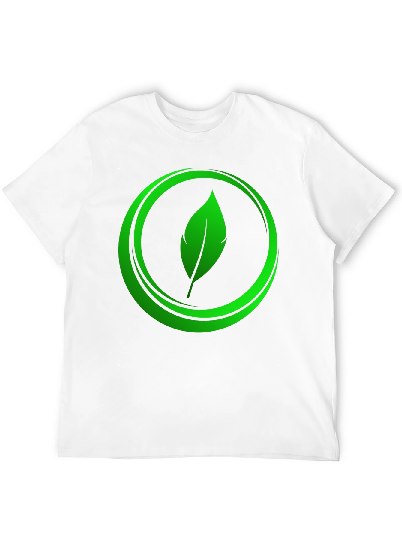 Eco-Friendly Leaf Logo Graphic Tee