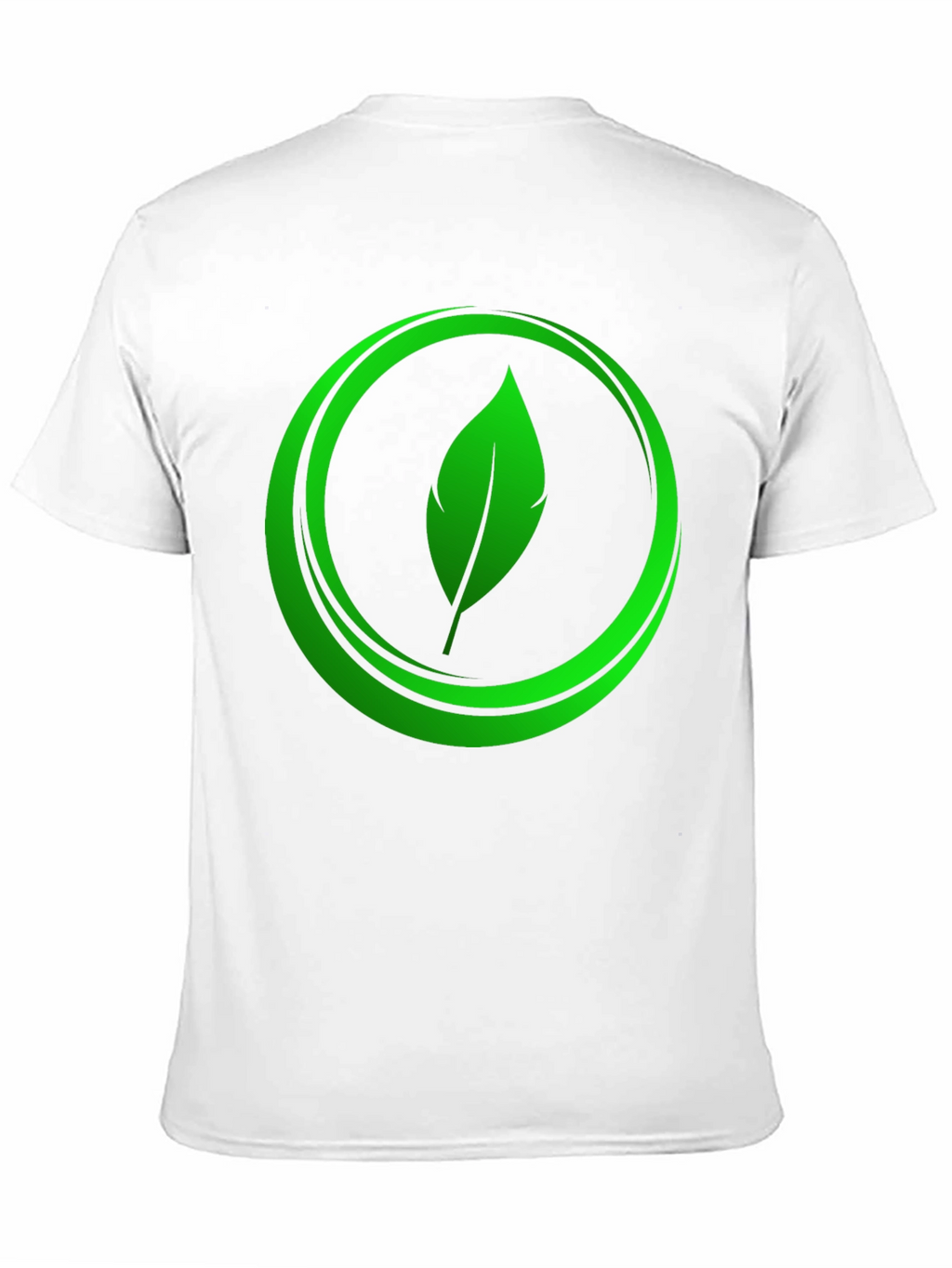 Eco-Friendly Leaf Logo Graphic Tee