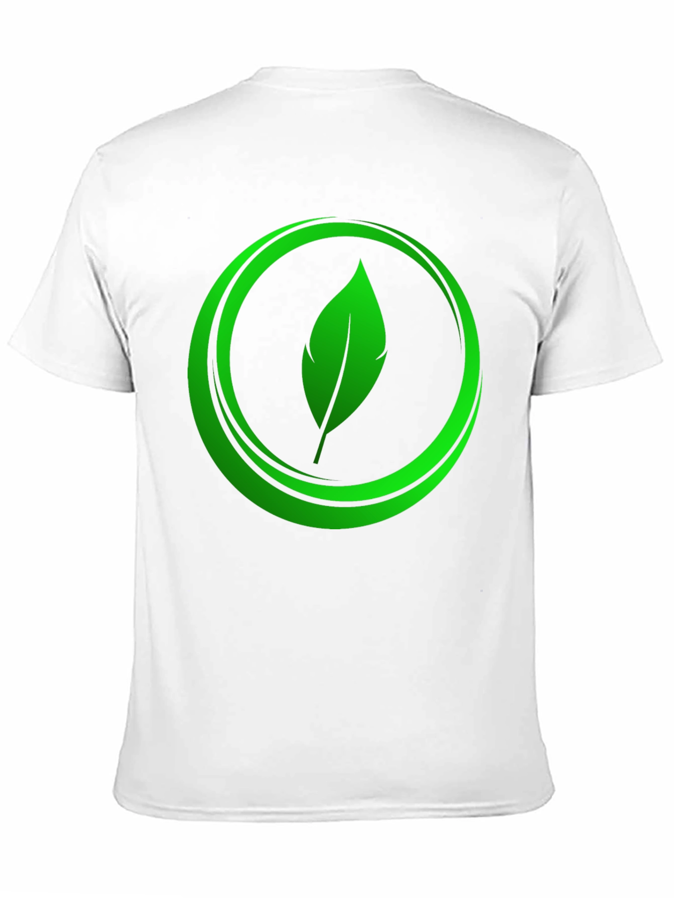 Eco-Friendly Leaf Logo Graphic Tee