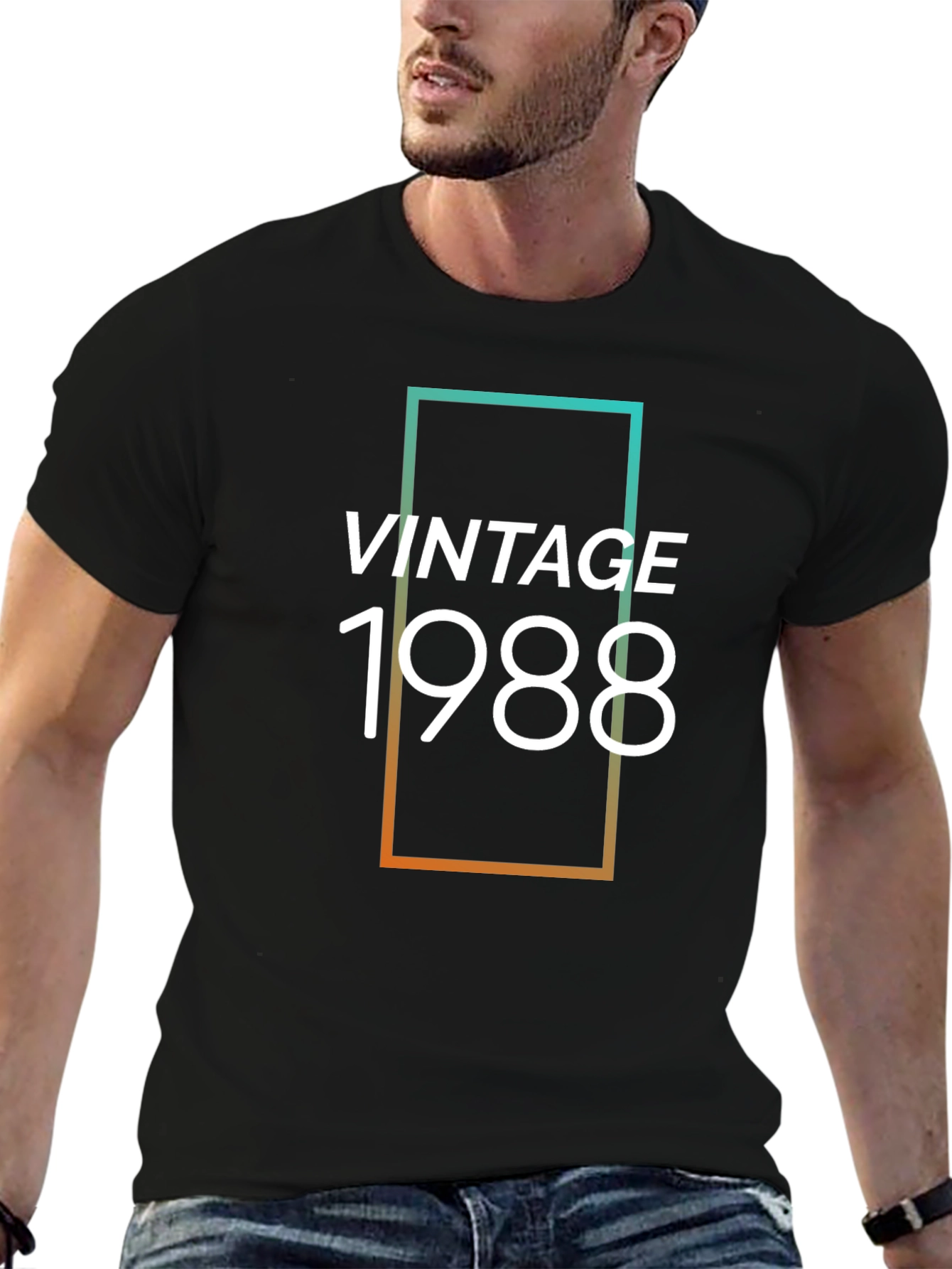 Vintage 1988 Graphic T-Shirt - Black