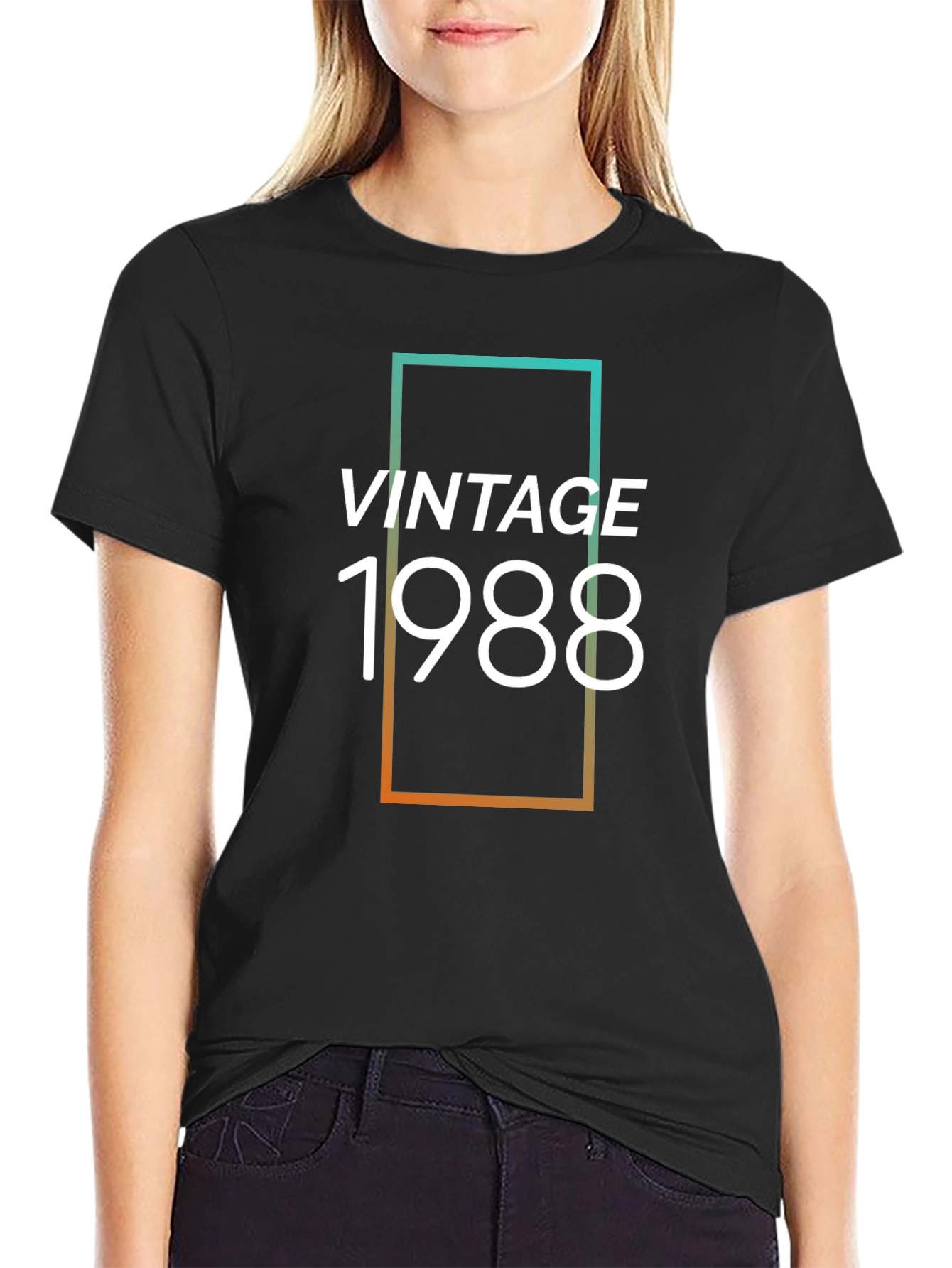 Vintage 1988 Graphic T-Shirt - Black