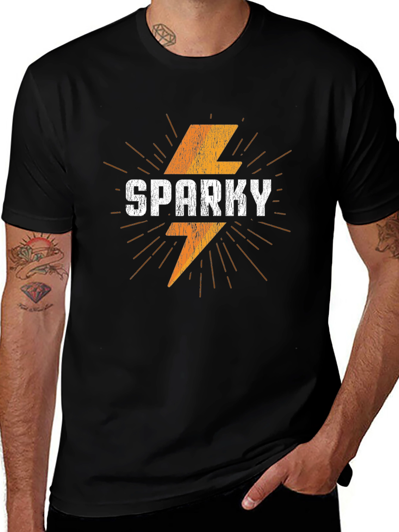 Sparky Graphic Tee - Retro Style Mens T-Shirt