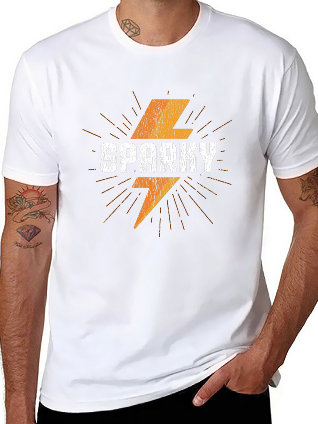 Sparky Graphic Tee - Retro Style Mens T-Shirt