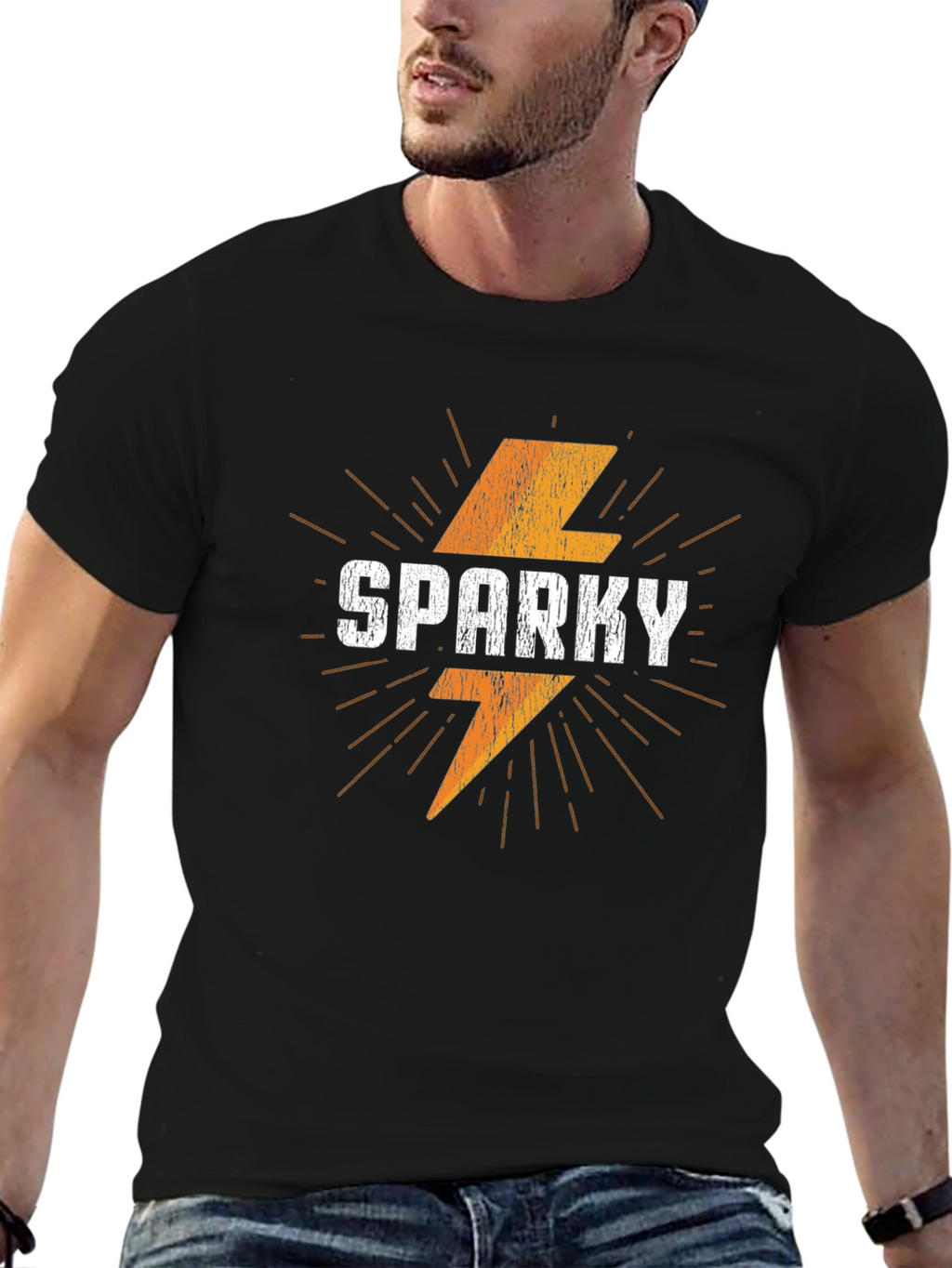 Sparky Graphic Tee - Retro Style Mens T-Shirt