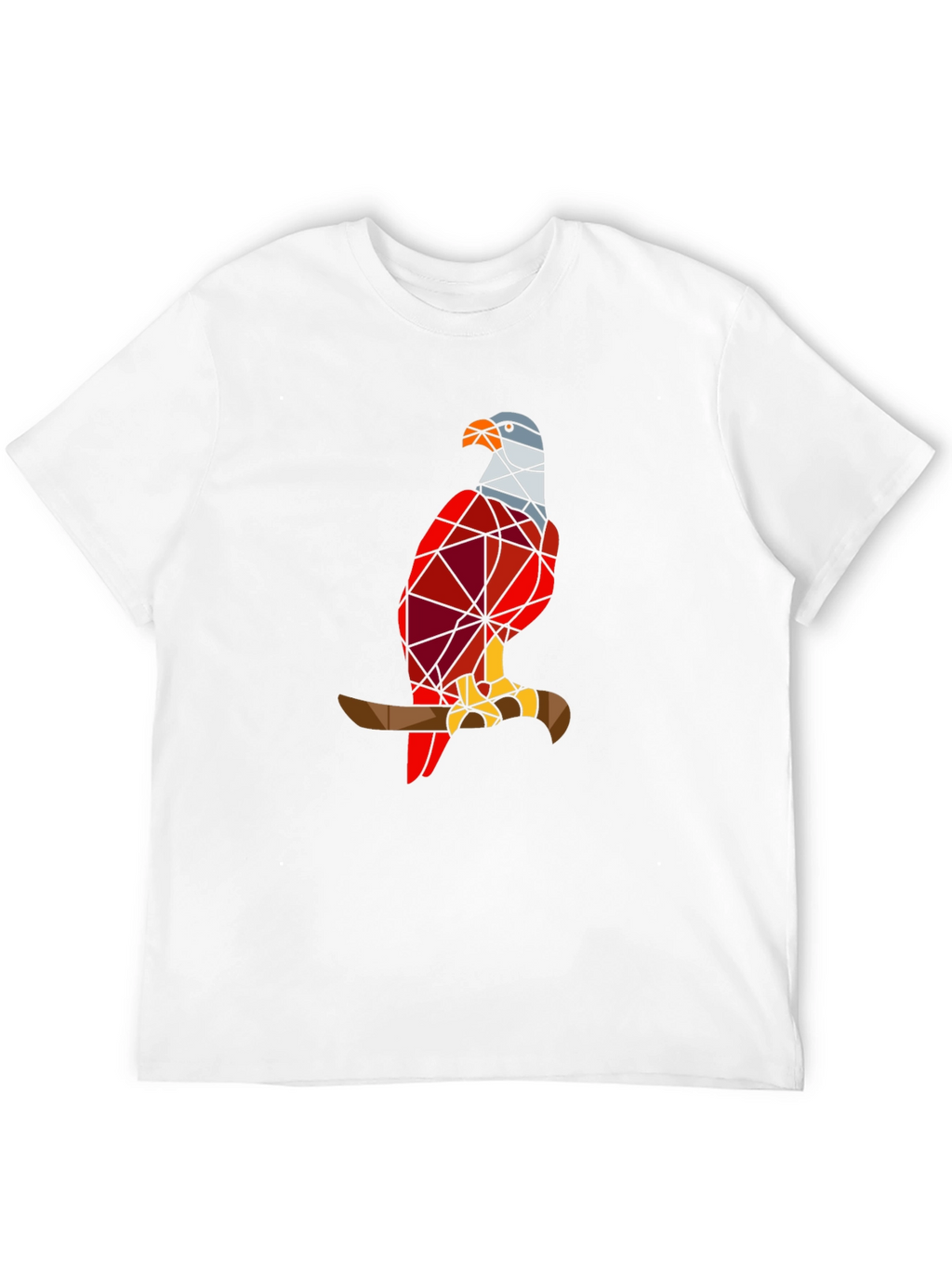 Geometric Eagle Graphic Tee - Stylish Bird Design T-Shirt