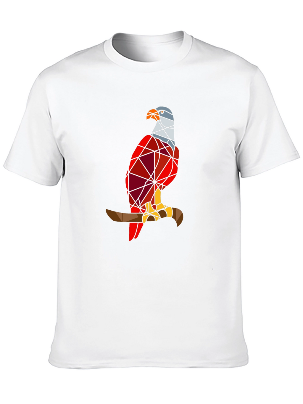 Geometric Eagle Graphic Tee - Stylish Bird Design T-Shirt