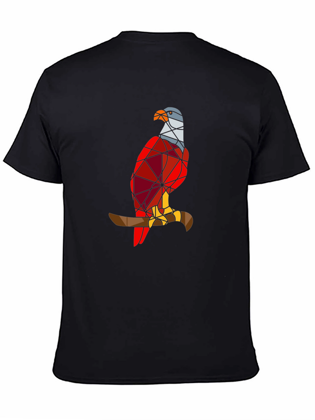 Geometric Eagle Graphic Tee - Stylish Bird Design T-Shirt