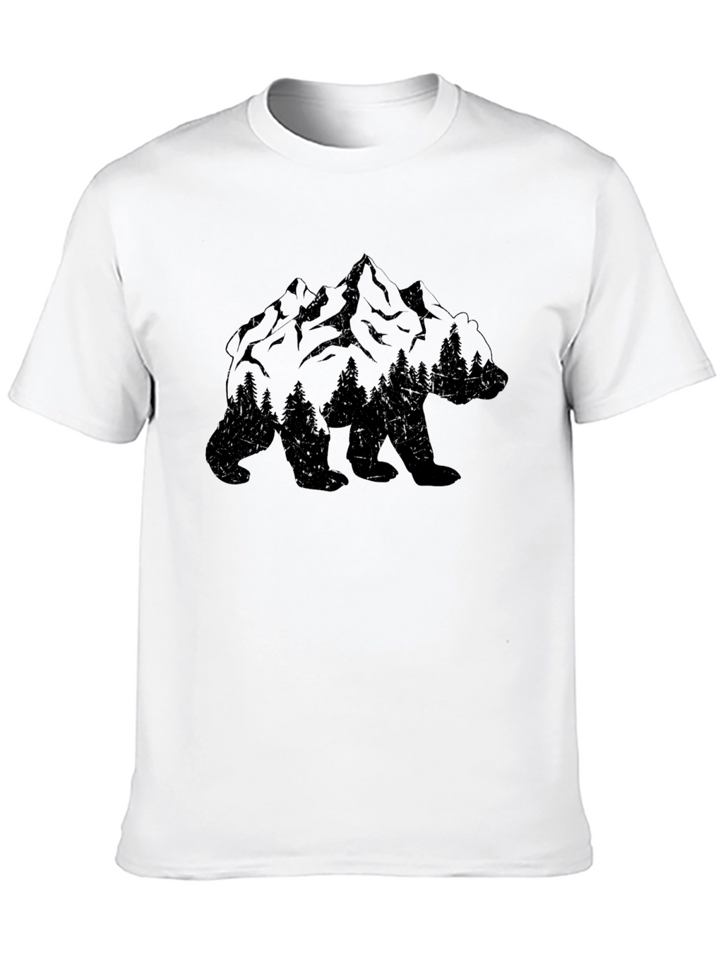 Nature Bear Mountain T-Shirt Black