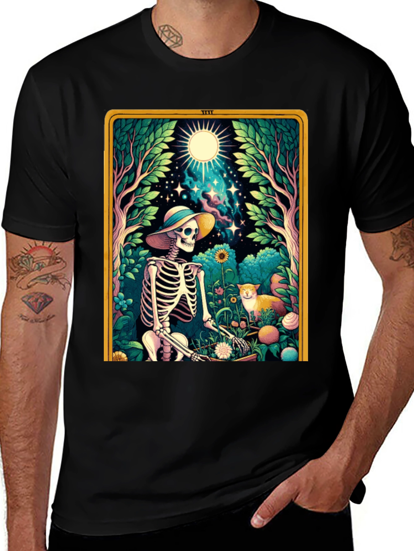 Skeleton Gardener Graphic Tee