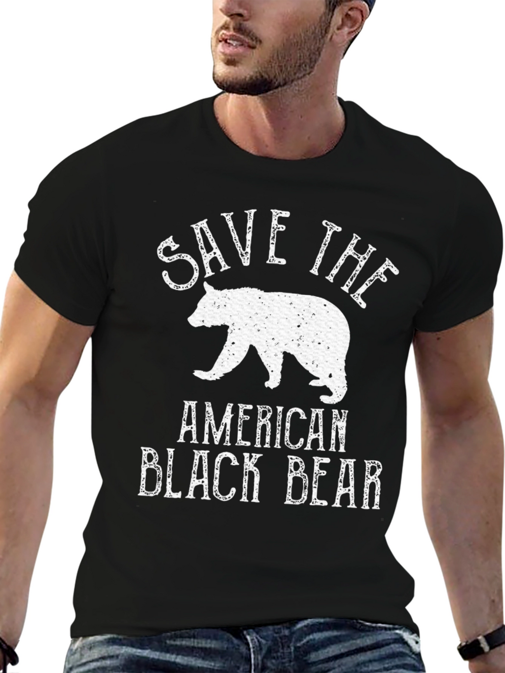 Save The American Black Bear Graphic Tee