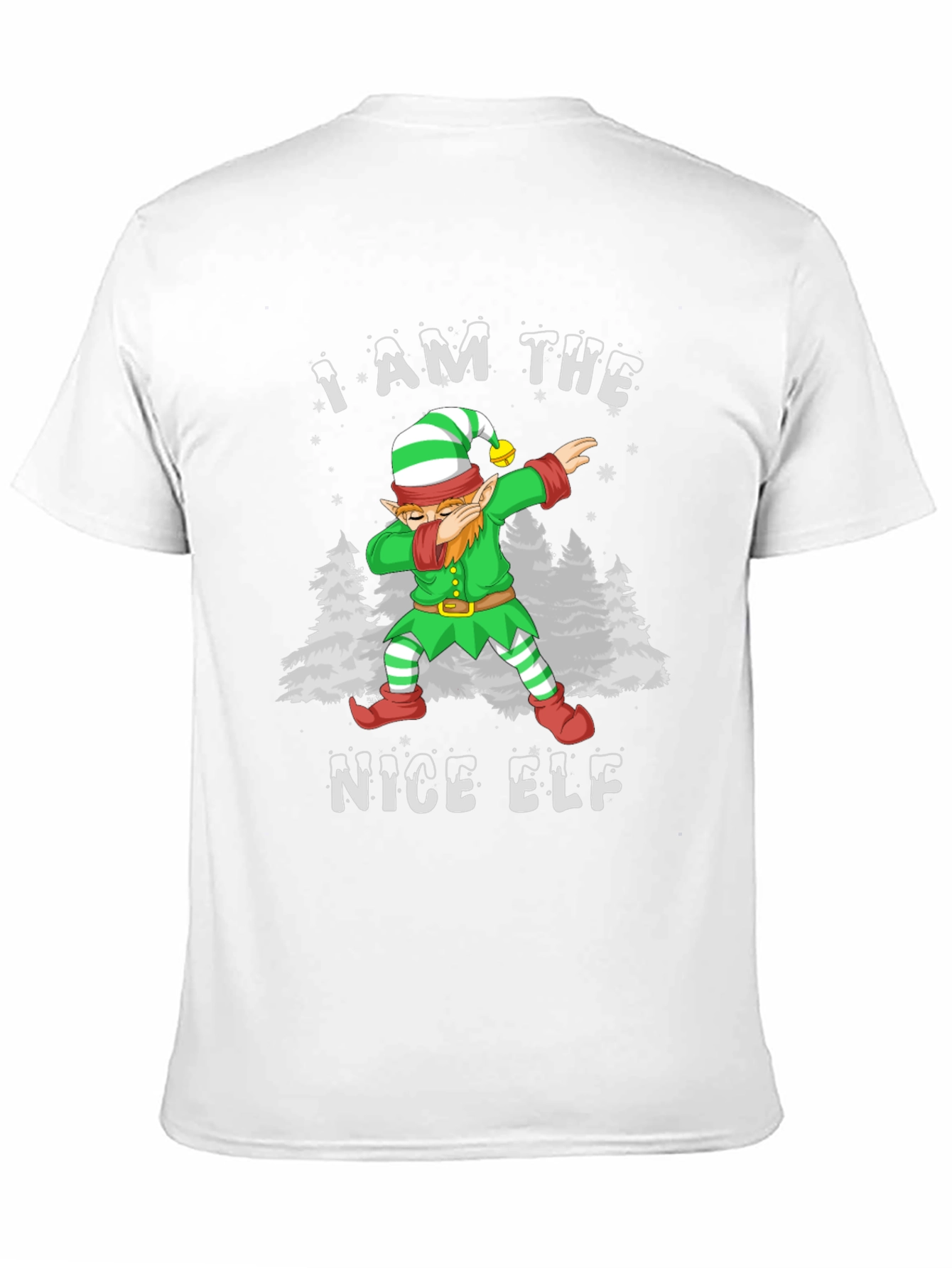 Nice Elf Dabbing Christmas T-Shirt - Holiday Apparel