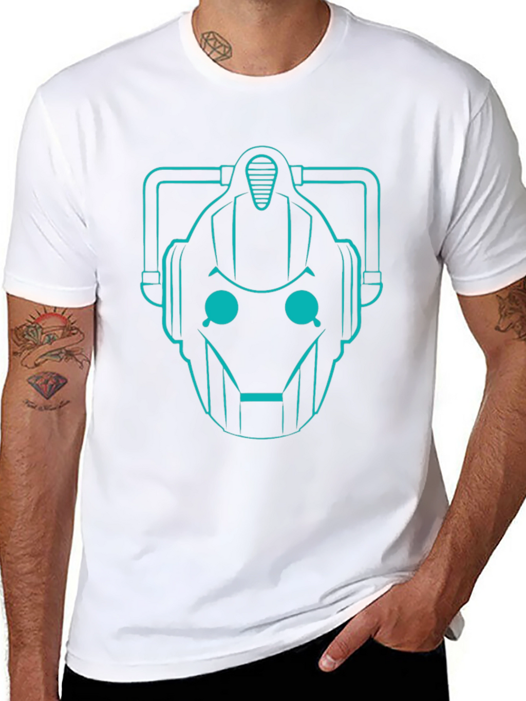 Cyberman Graphic T-Shirt - Sci-Fi Geek Apparel