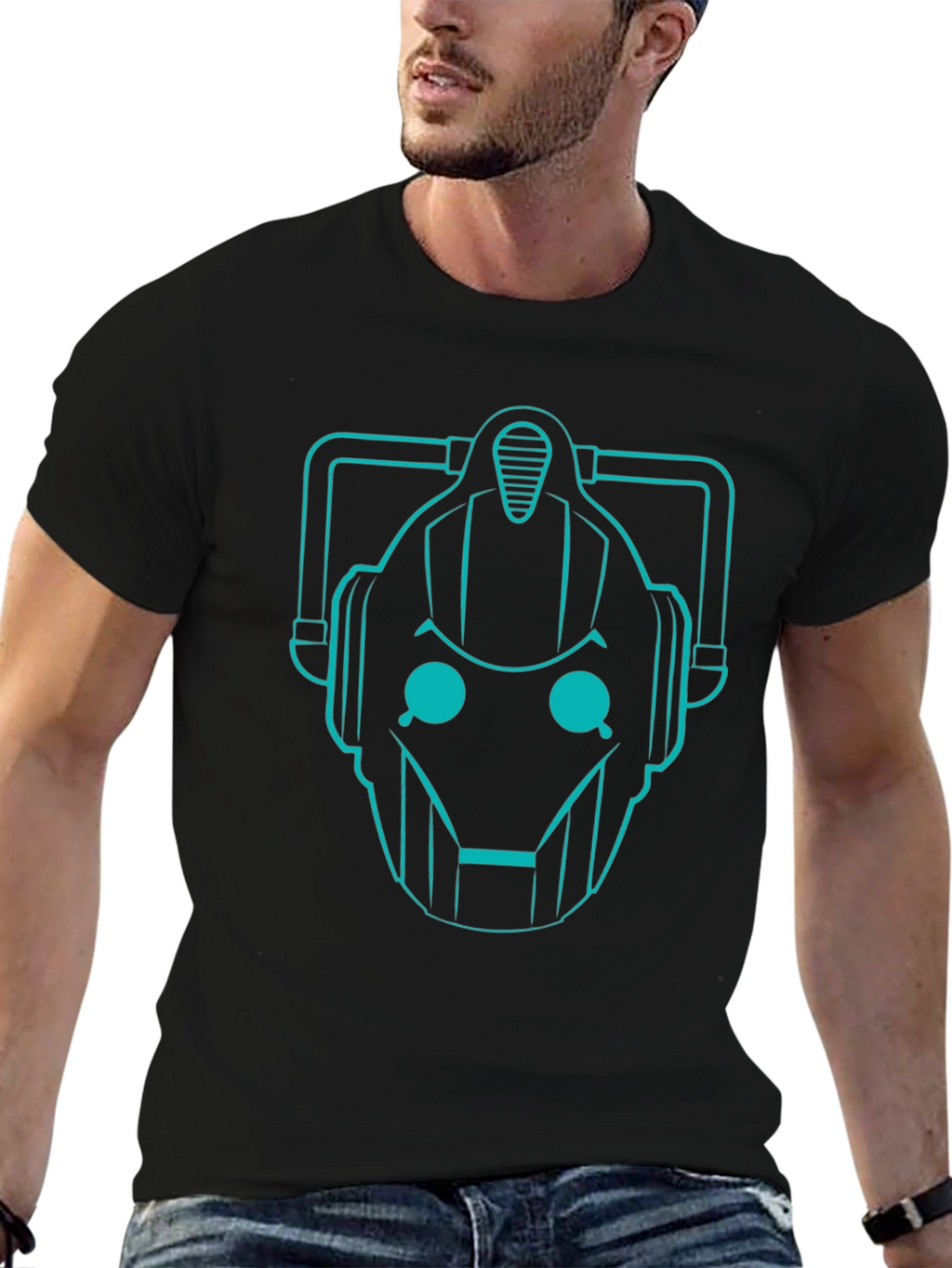 Cyberman Graphic T-Shirt - Sci-Fi Geek Apparel