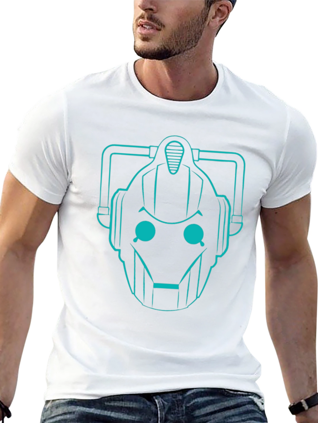 Cyberman Graphic T-Shirt - Sci-Fi Geek Apparel