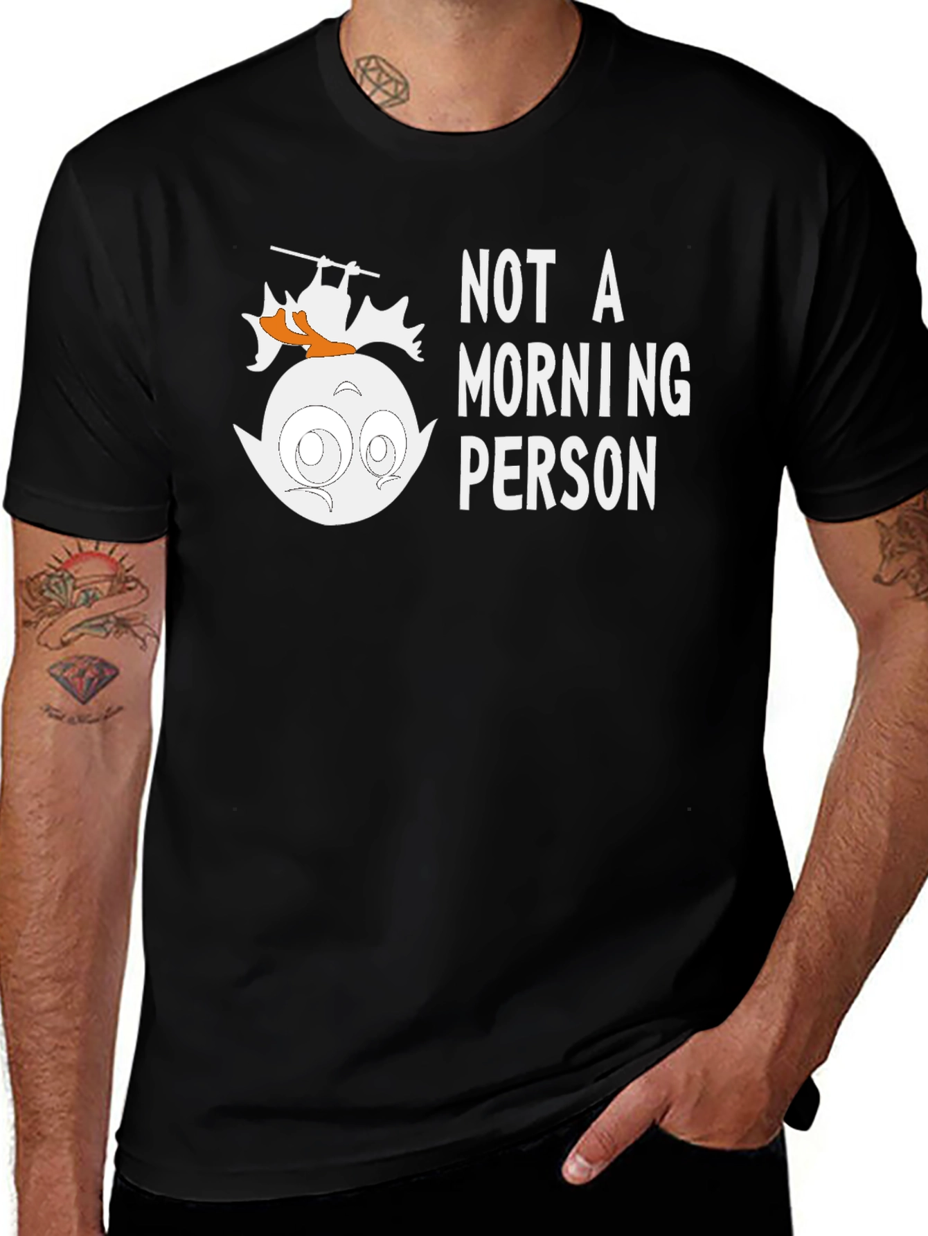 Not A Morning Person T-Shirt - Funny Vampire Design